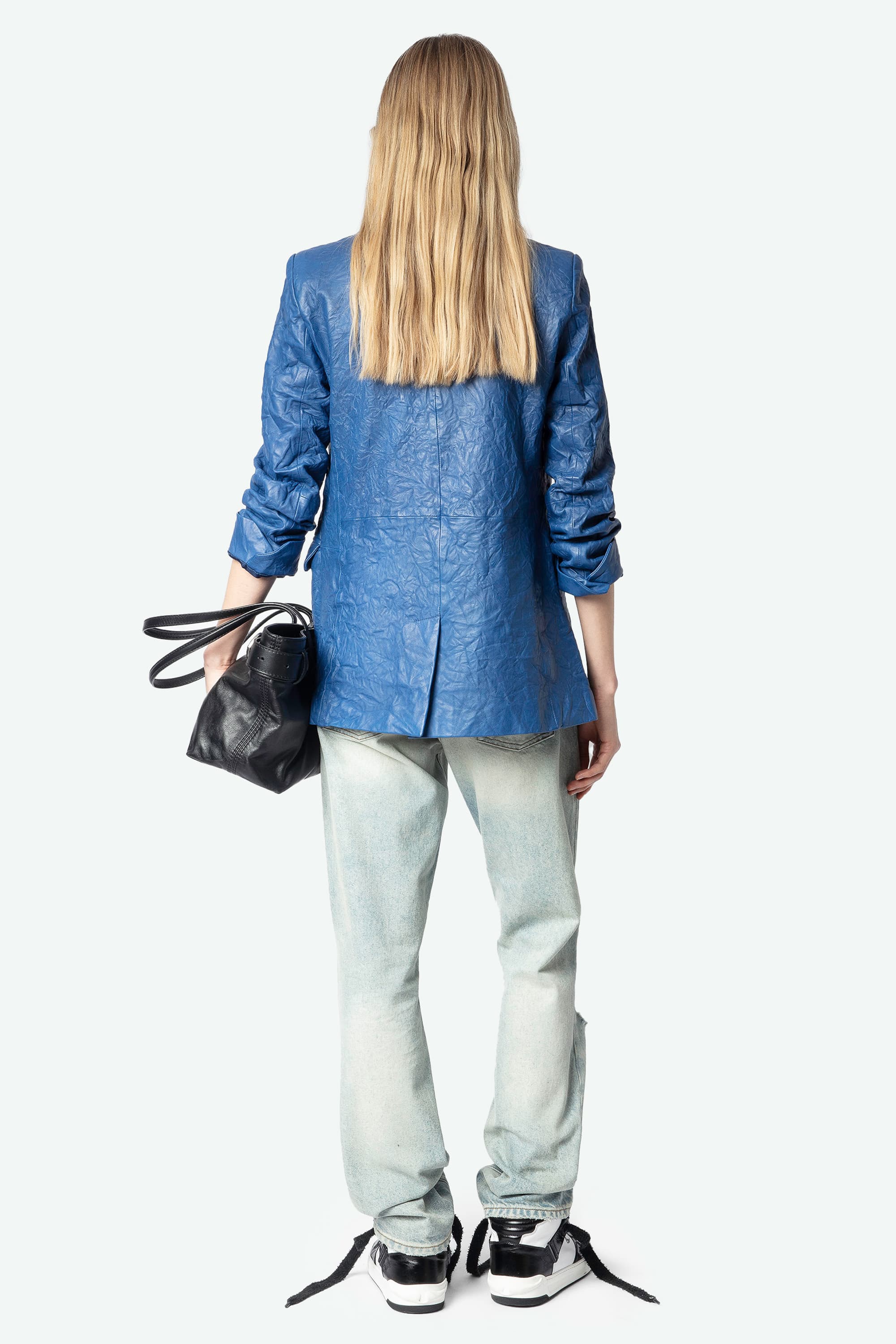 Valse Crinkled Leather Jacket