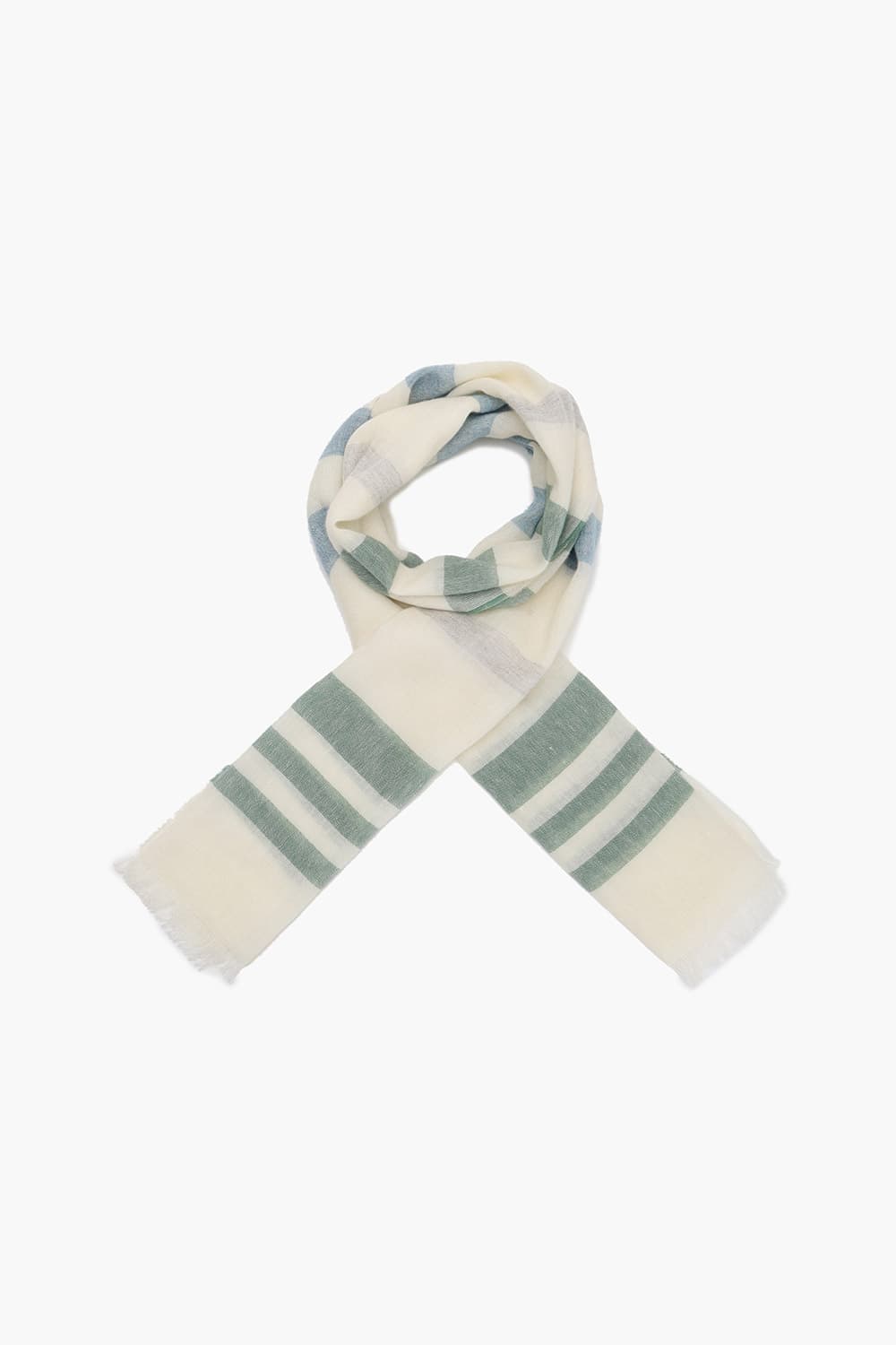 CASH 린넨 스트라이프 스카프 06453P590301