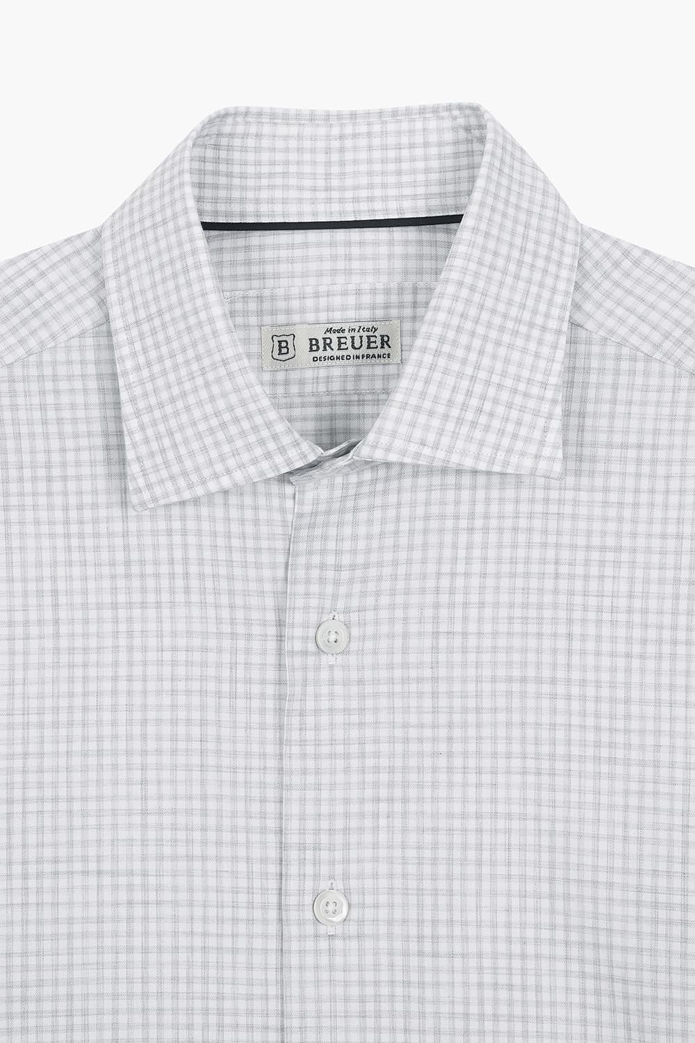 BEAULIEU 코튼 깅엄 체크 셔츠 BE160P544301