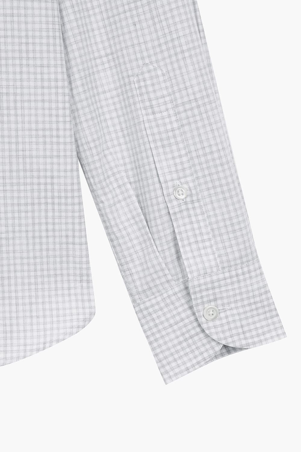 BEAULIEU 코튼 깅엄 체크 셔츠 BE160P544301