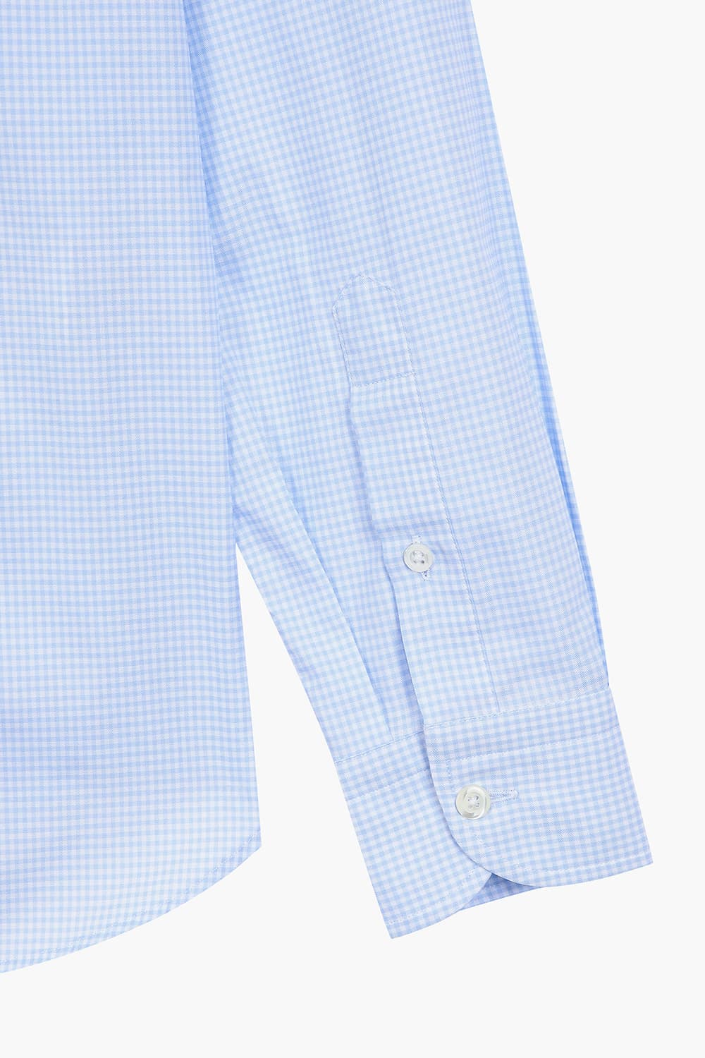 BEAULIEU 코튼 마이크로 깅엄 체크 셔츠 BE160P540503