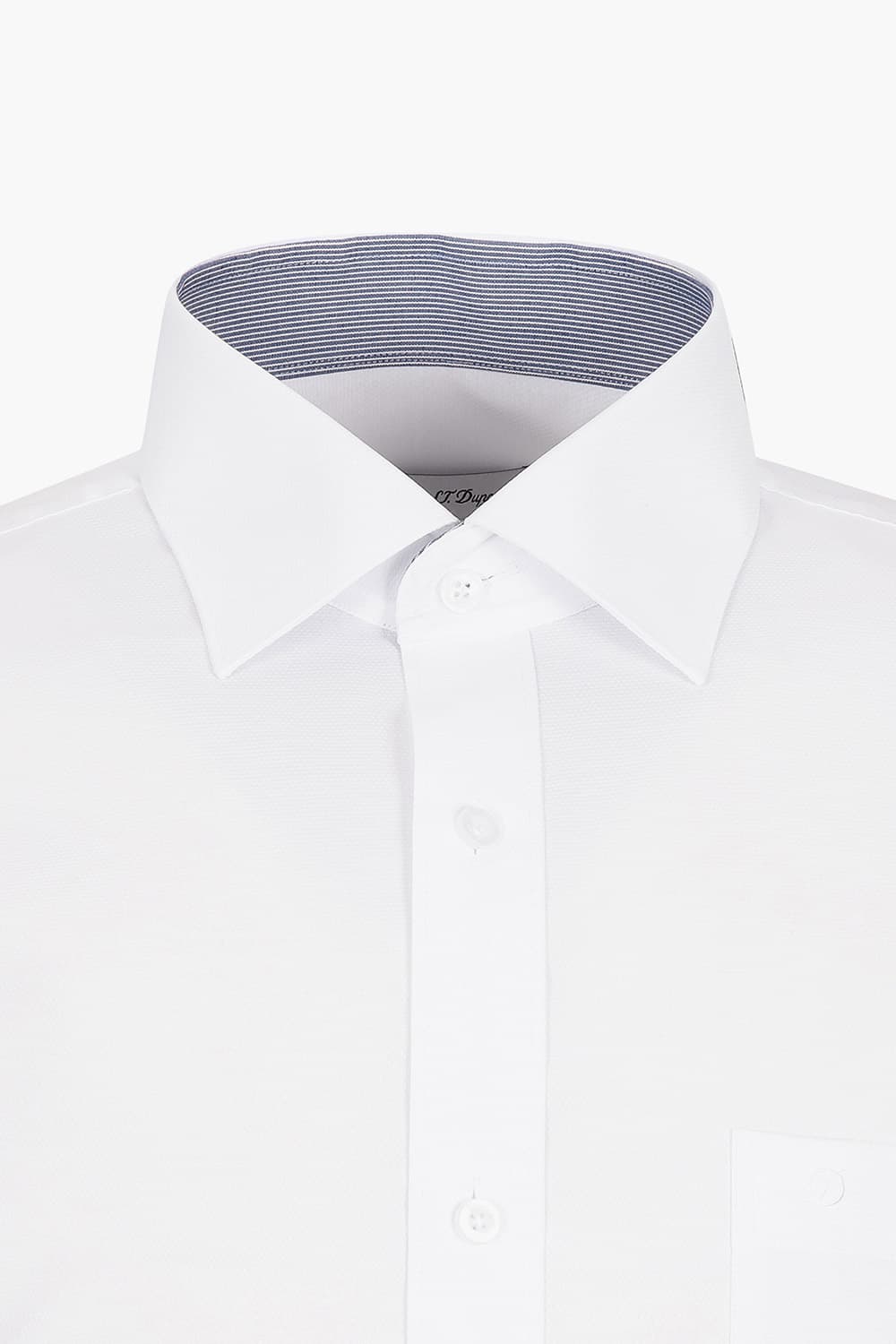 텐셀 배색 트리콜로르바 자수 109 비즈니스 셔츠 화이트 SE5SM11LS109SWH