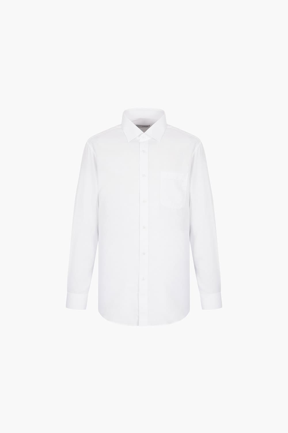 도비 솔리드 주얼리 단추 110 비즈니스 셔츠 화이트 SE5SM11LS110SWH