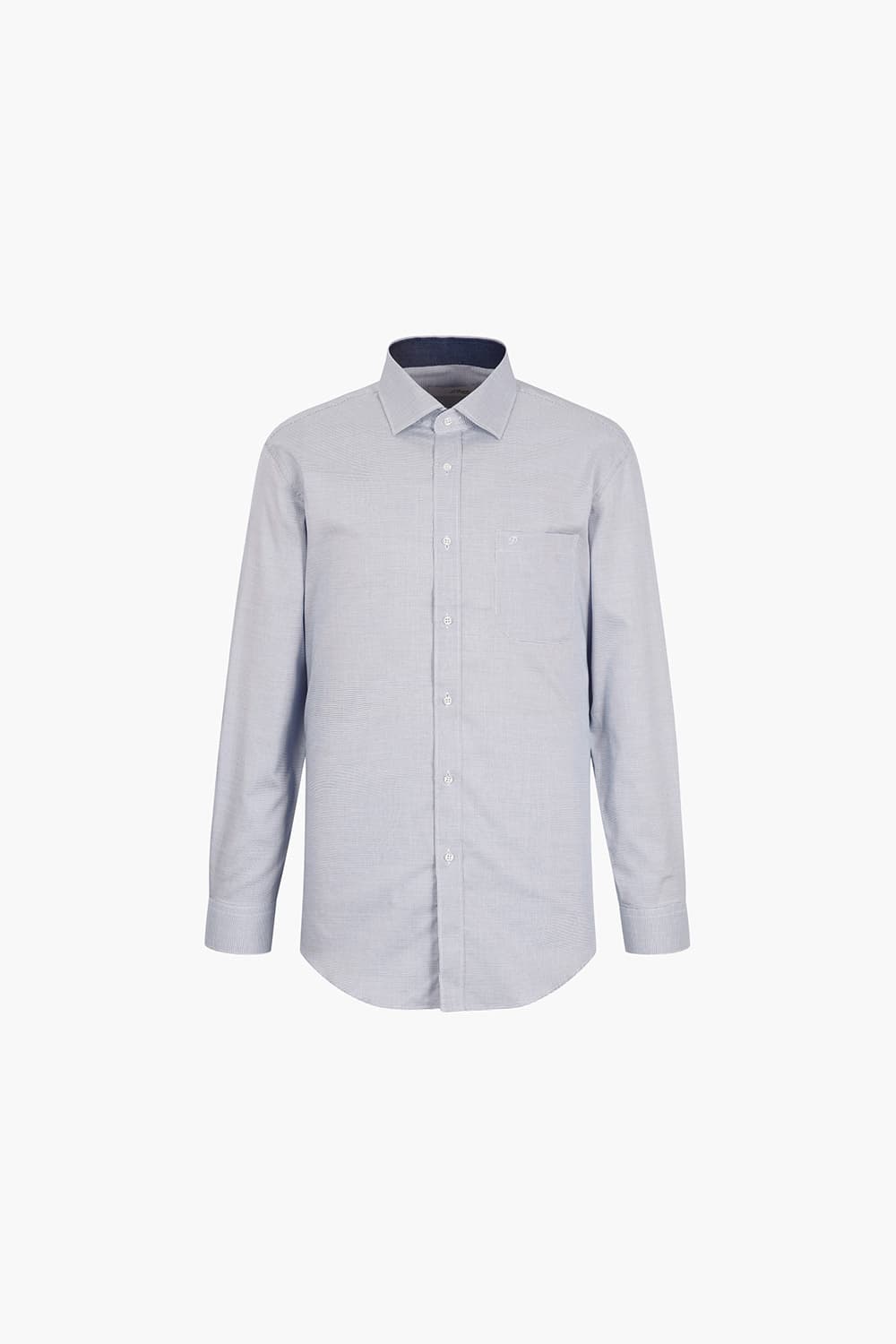 마이크로 미니 체크 트리콜로르 자수 118 비즈니스 셔츠 네이비 SE5SM11LS118SNY