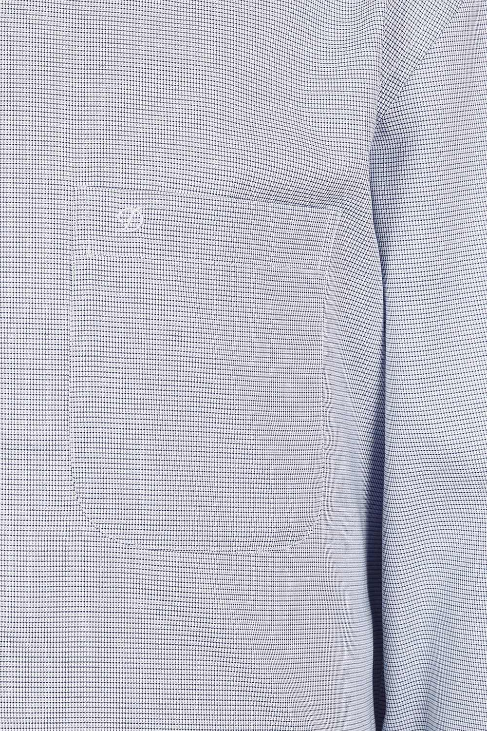 마이크로 미니 체크 트리콜로르 자수 118 비즈니스 셔츠 네이비 SE5SM11LS118SNY