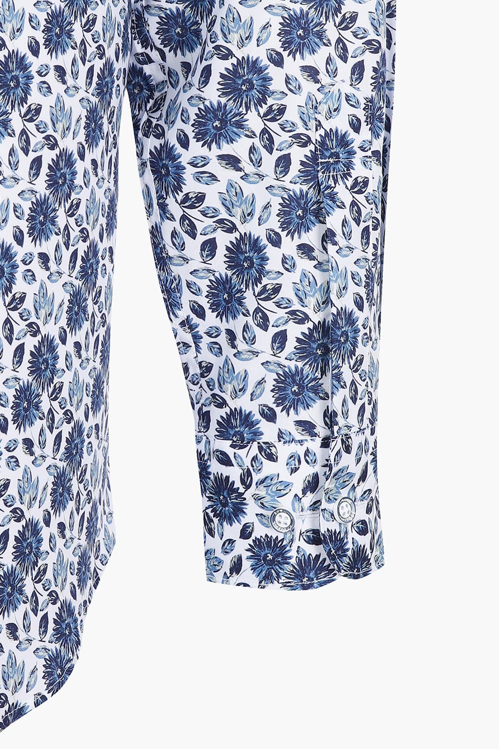 텐셀 플라워 프린트 121 비즈니스 셔츠 네이비 SE5SM11LS121SNY