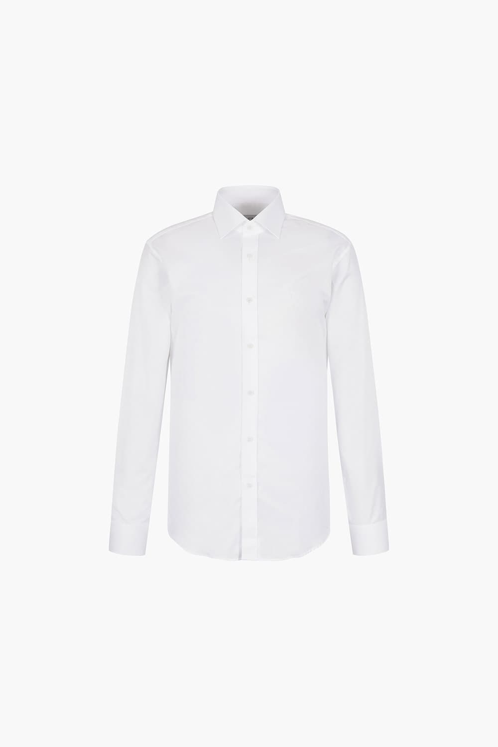 [140's] 순면 솔리드 301 컴포터블 셔츠 화이트 SE5SM21LS301SWH