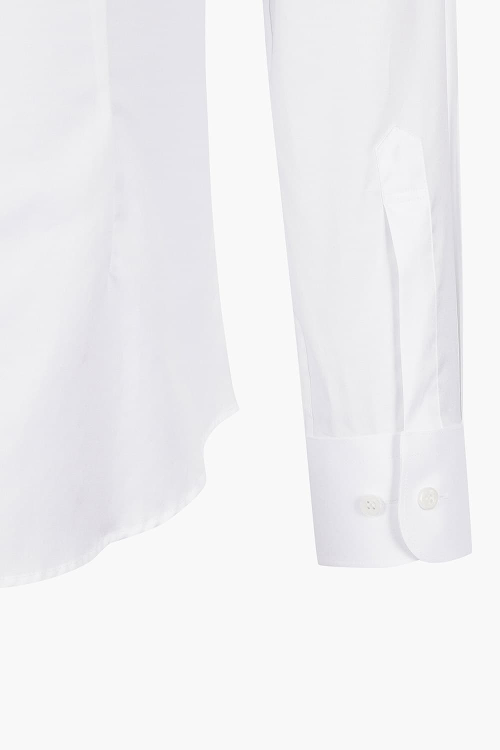 [140's] 순면 솔리드 301 컴포터블 셔츠 화이트 SE5SM21LS301SWH