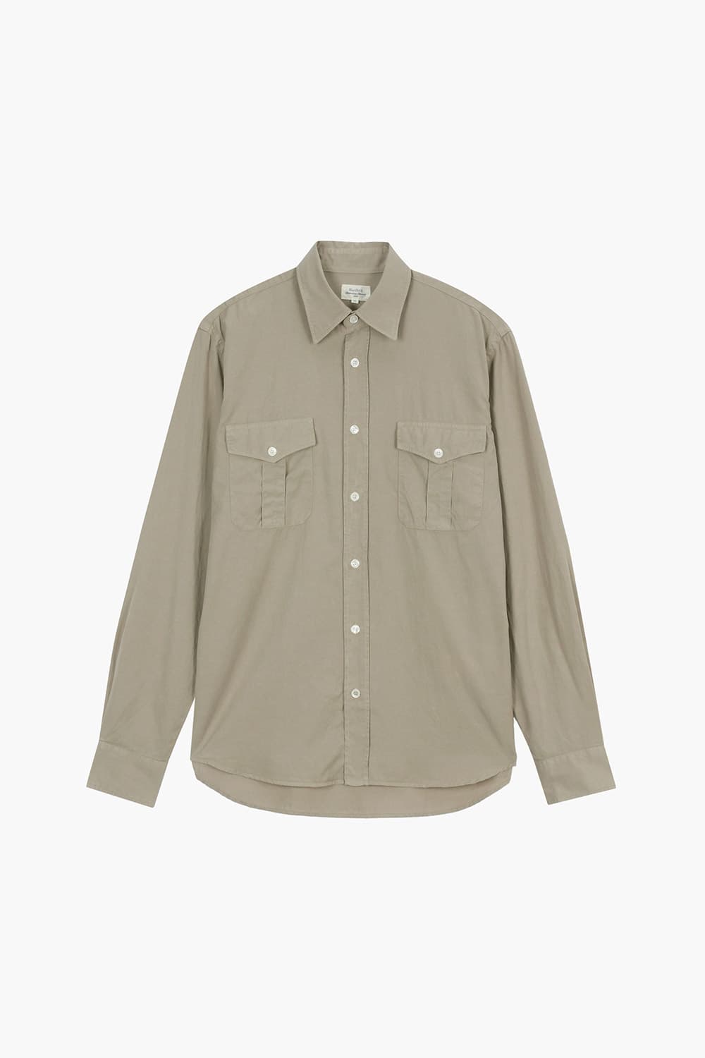 PATROL 면 혼방 버튼 다운 투 포켓 셔츠 BD0500588