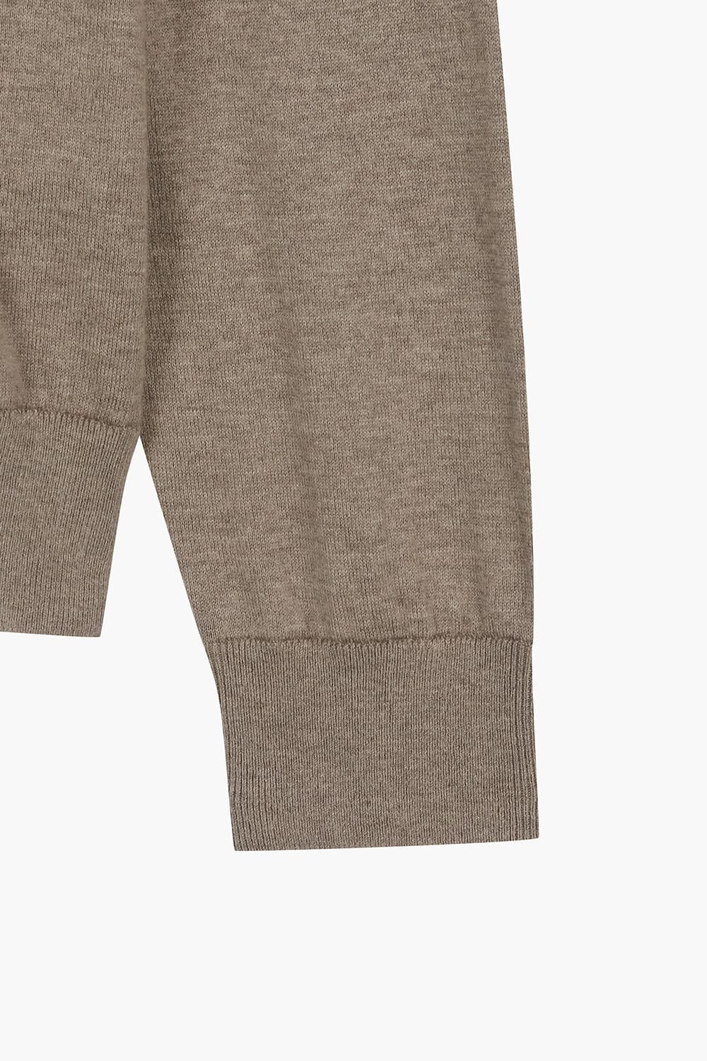 TRUCKER 캐시미어 혼방 하프 집업 긴소매 니트 BDP931208