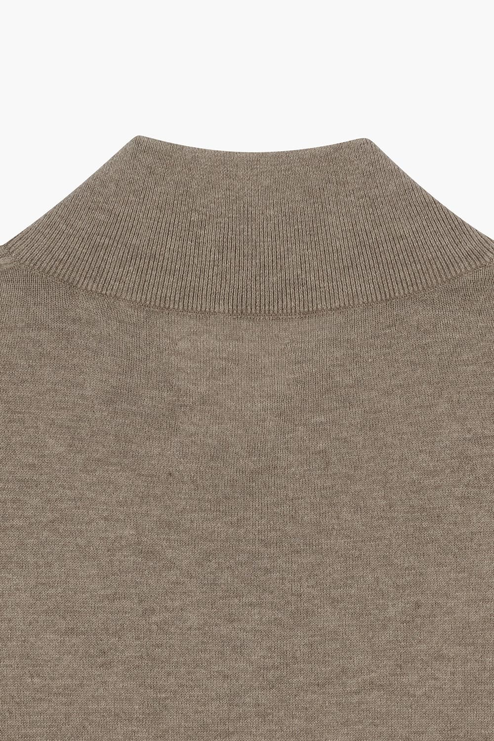 TRUCKER 캐시미어 혼방 하프 집업 긴소매 니트 BDP931208