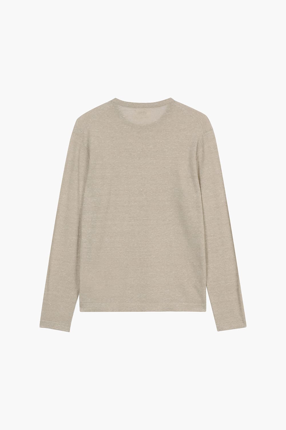 린넨 혼방 크루넥 긴소매 니트 BDP531106