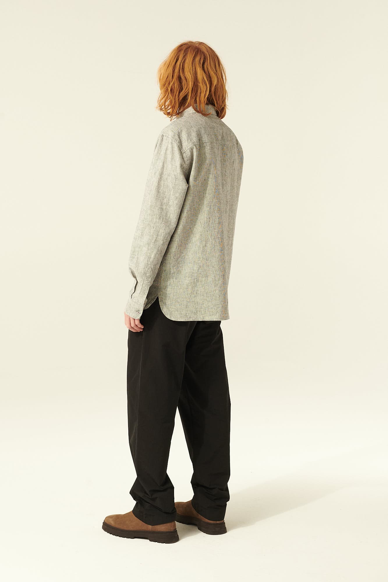 면 스판 SAMSON 셔츠 그레이 QE4FMRDSH103Q90