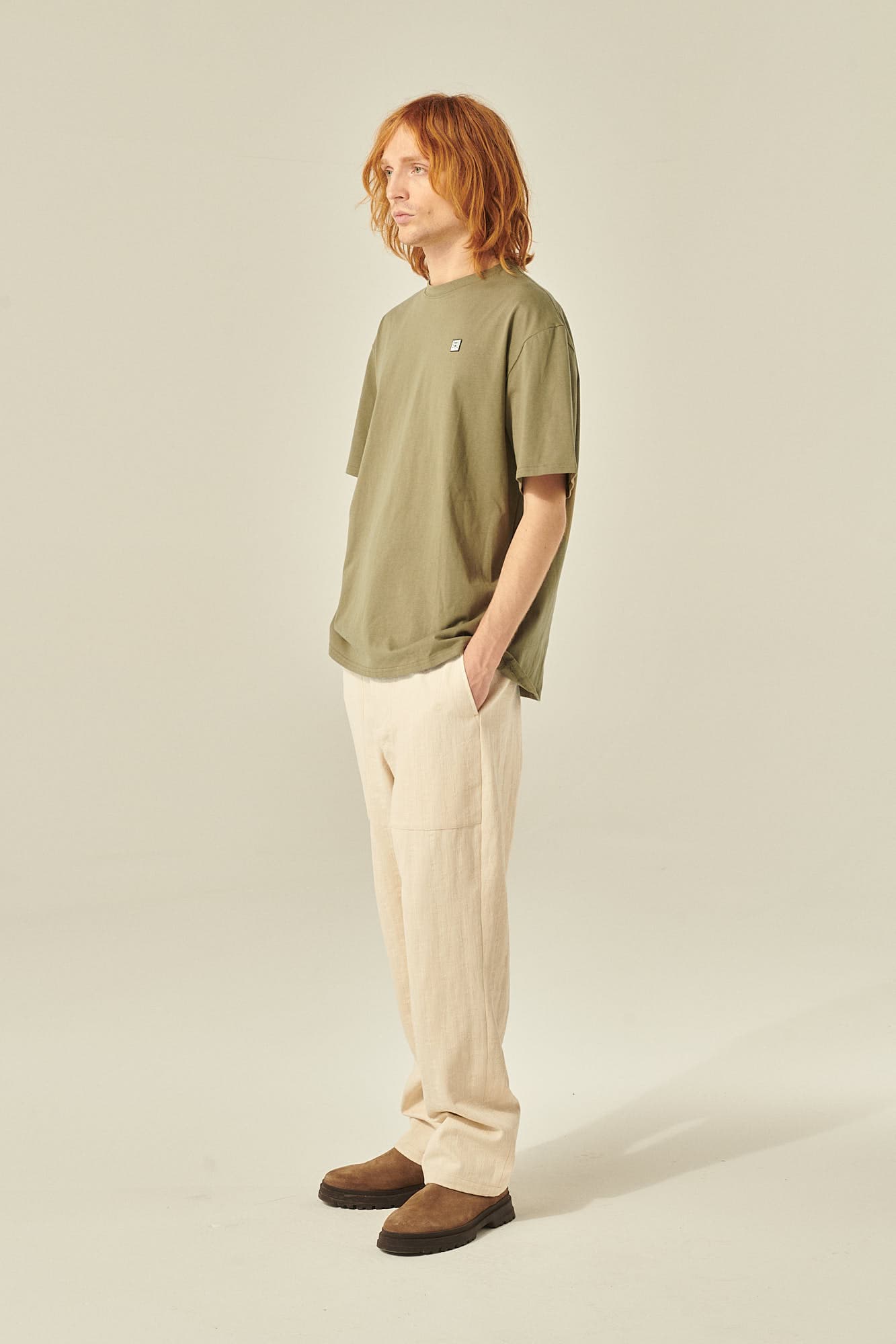 면 100 PASCAL 바지 아이보리 QE4FMRDPT102Q12