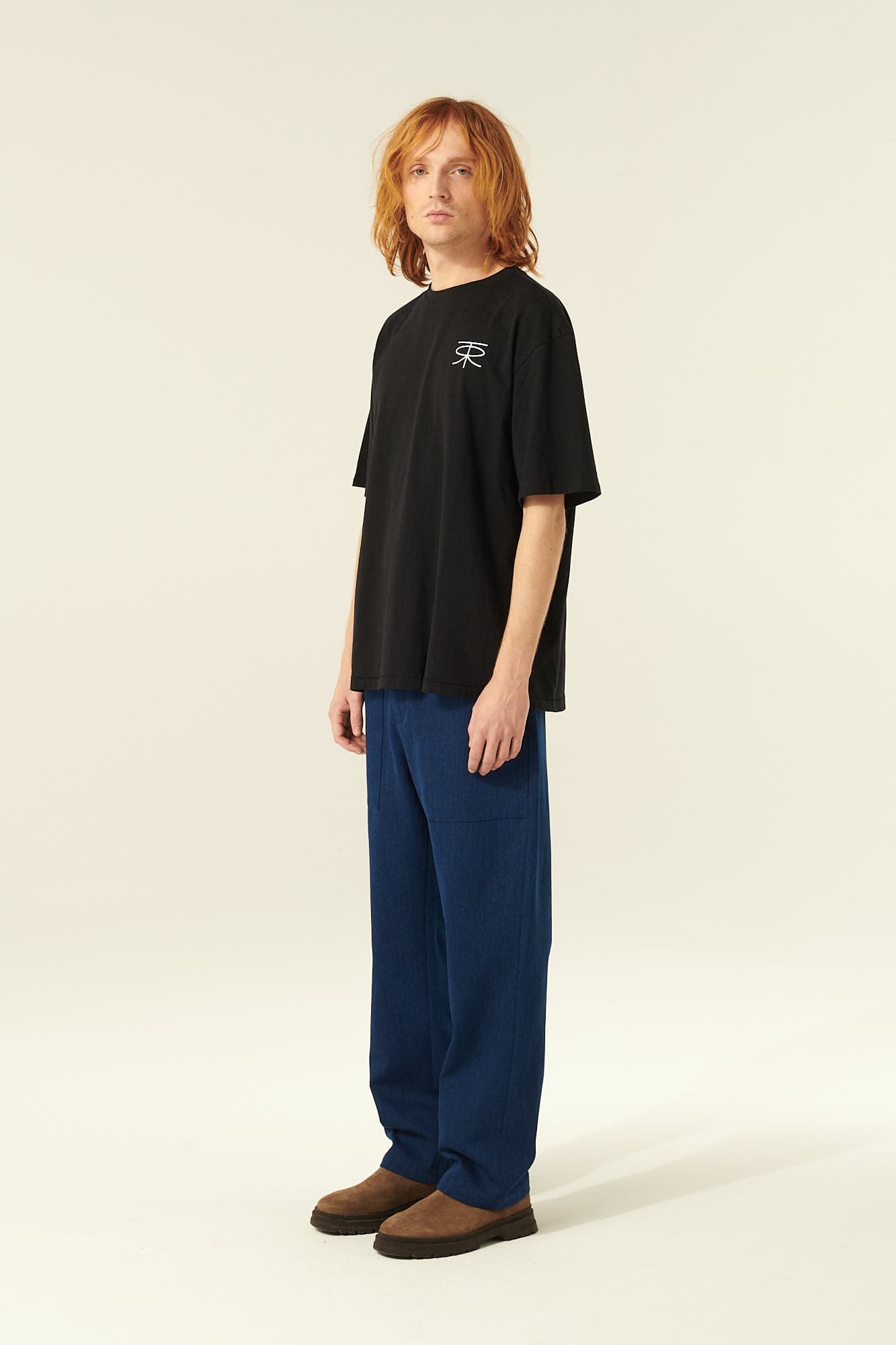 면 100 THORSTEN 티셔츠 블랙 QE4FMRDTE103Q99