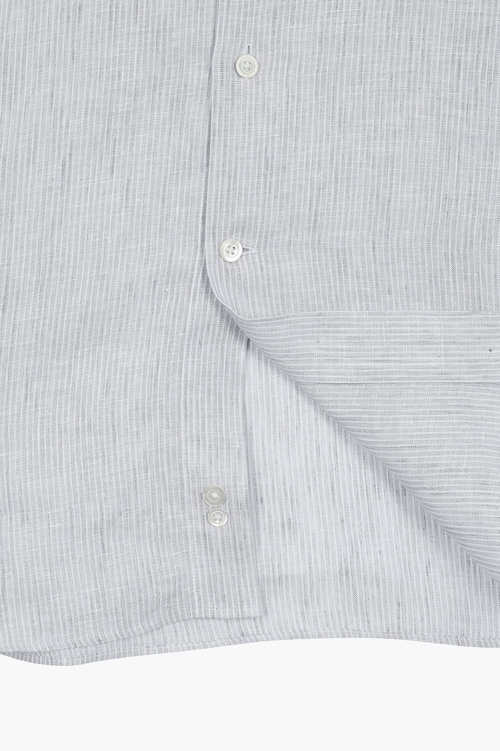 BEAULIEU 린넨 스트라이프 셔츠 BE060P544501