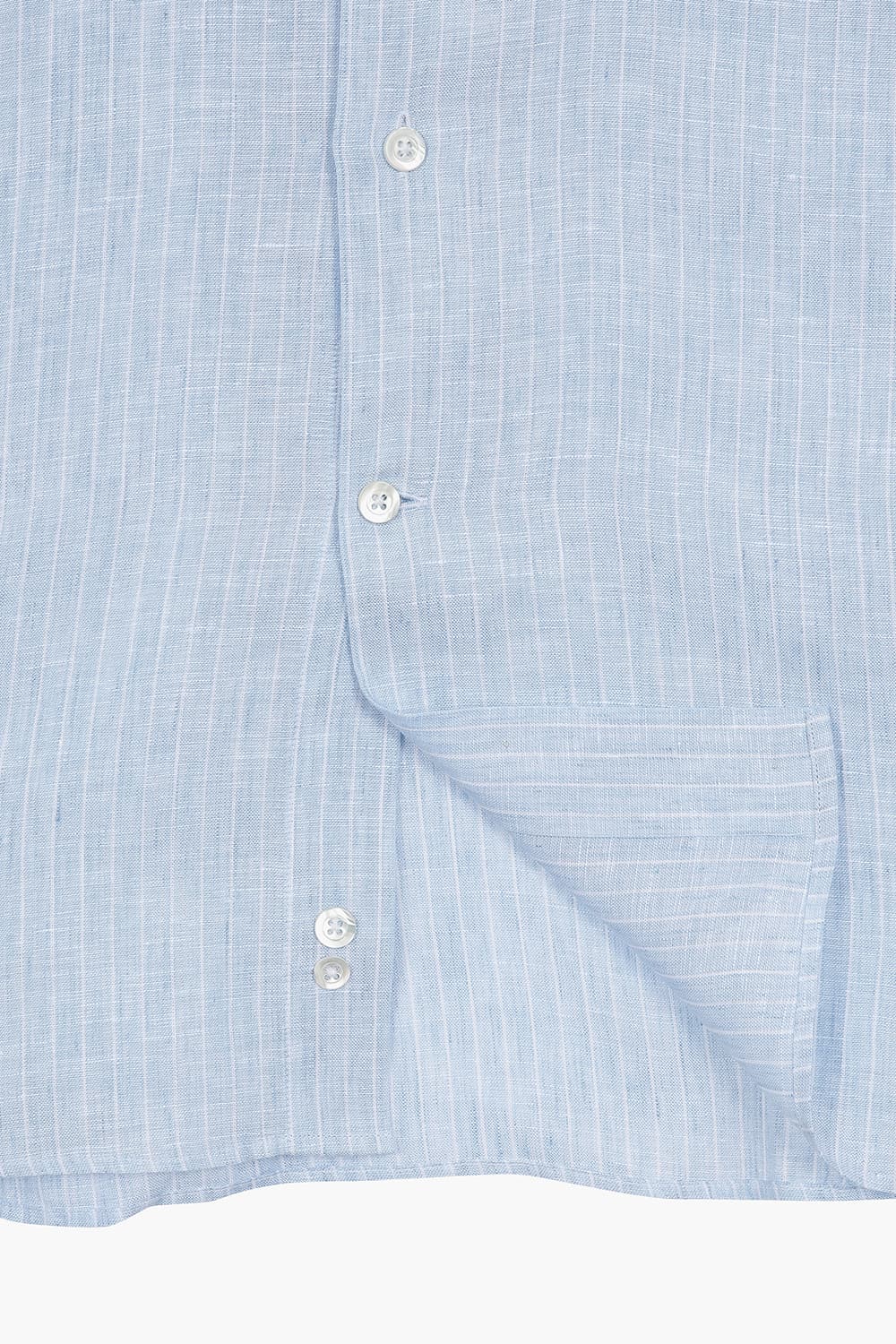 BEAULIEU 린넨 스트라이프 셔츠 BE060P540903