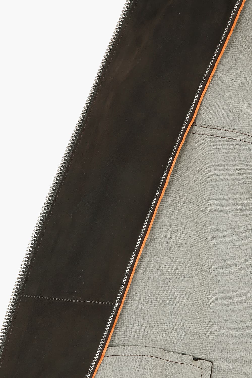 GIUBBINO 램스킨 바이커 가죽 점퍼 188U29PEL61327