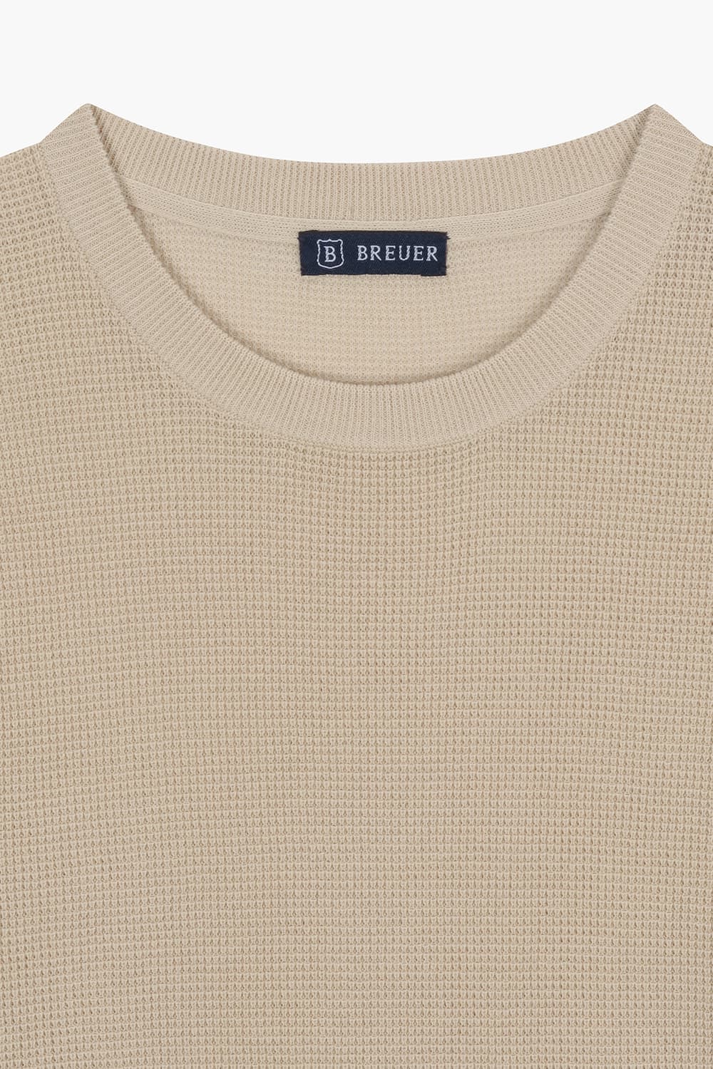 SALIX 린넨 혼방 크루넥 반소매 니트 201SALIXST-L1005