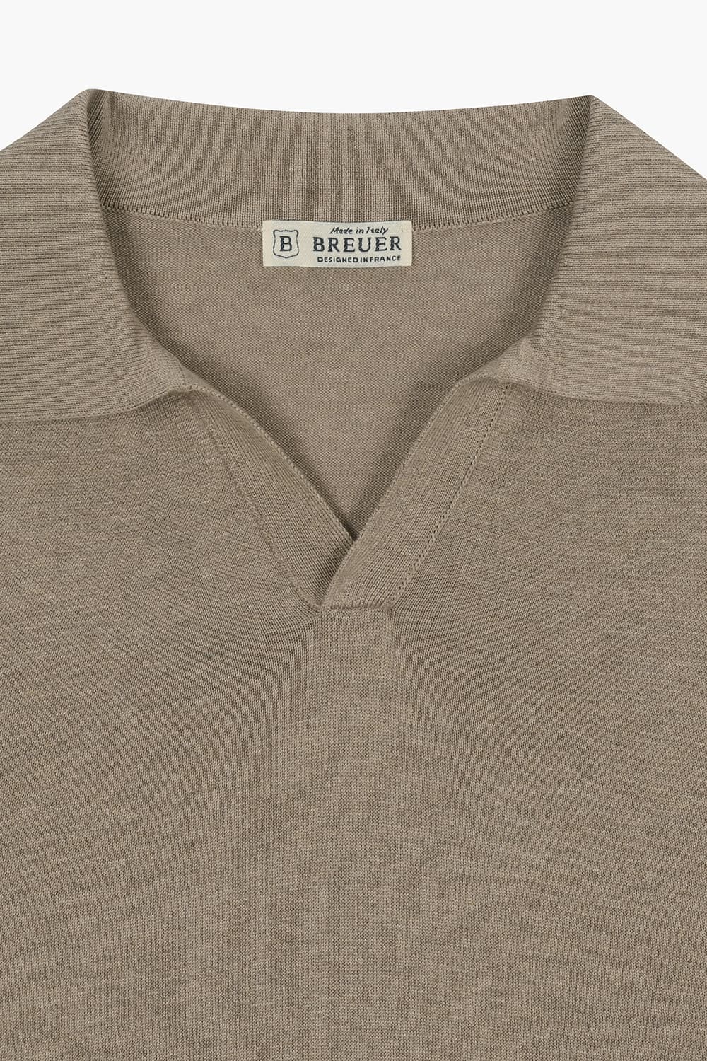 MC 실크 혼방 카라넥 반소매 니트 BPS134P555205