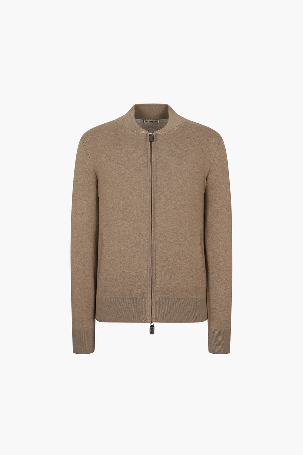 코튼 헨리넥 니트 집업 BR1004P554005