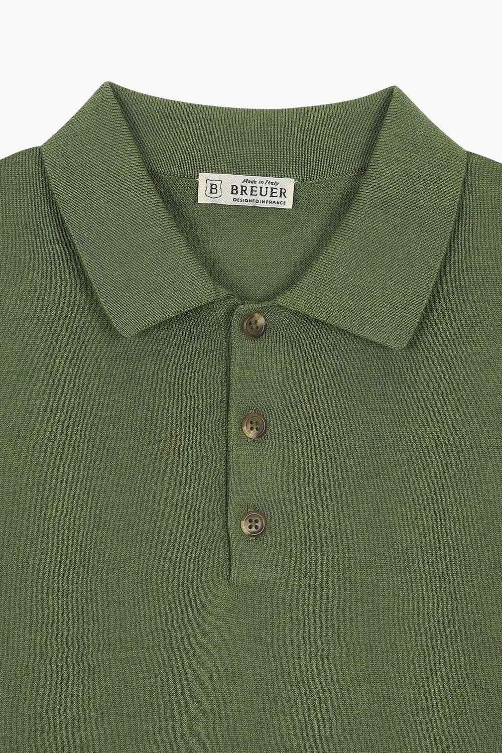 실크 혼방 폴로 긴소매 니트 BPS133P555203