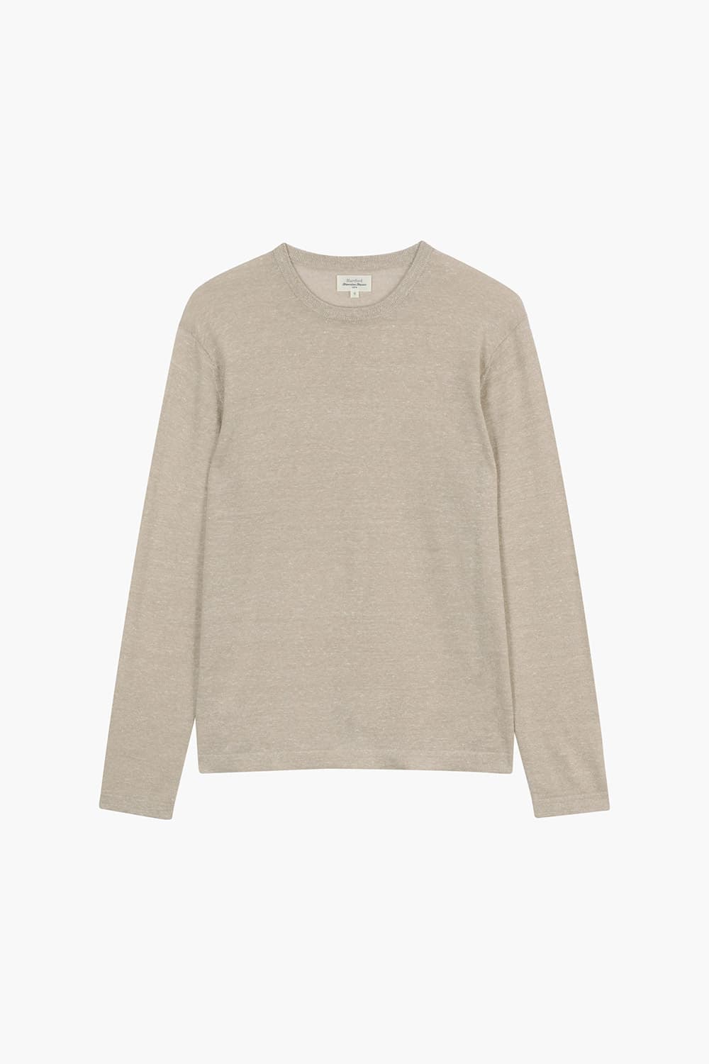 린넨 혼방 크루넥 긴소매 니트 BDP531106