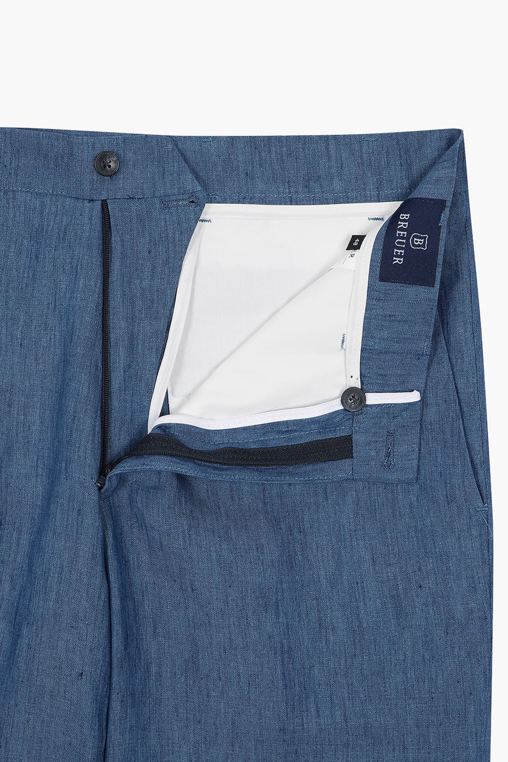 프리미엄 린넨 하프 팬츠 블루 RE5SMMAPT851R65