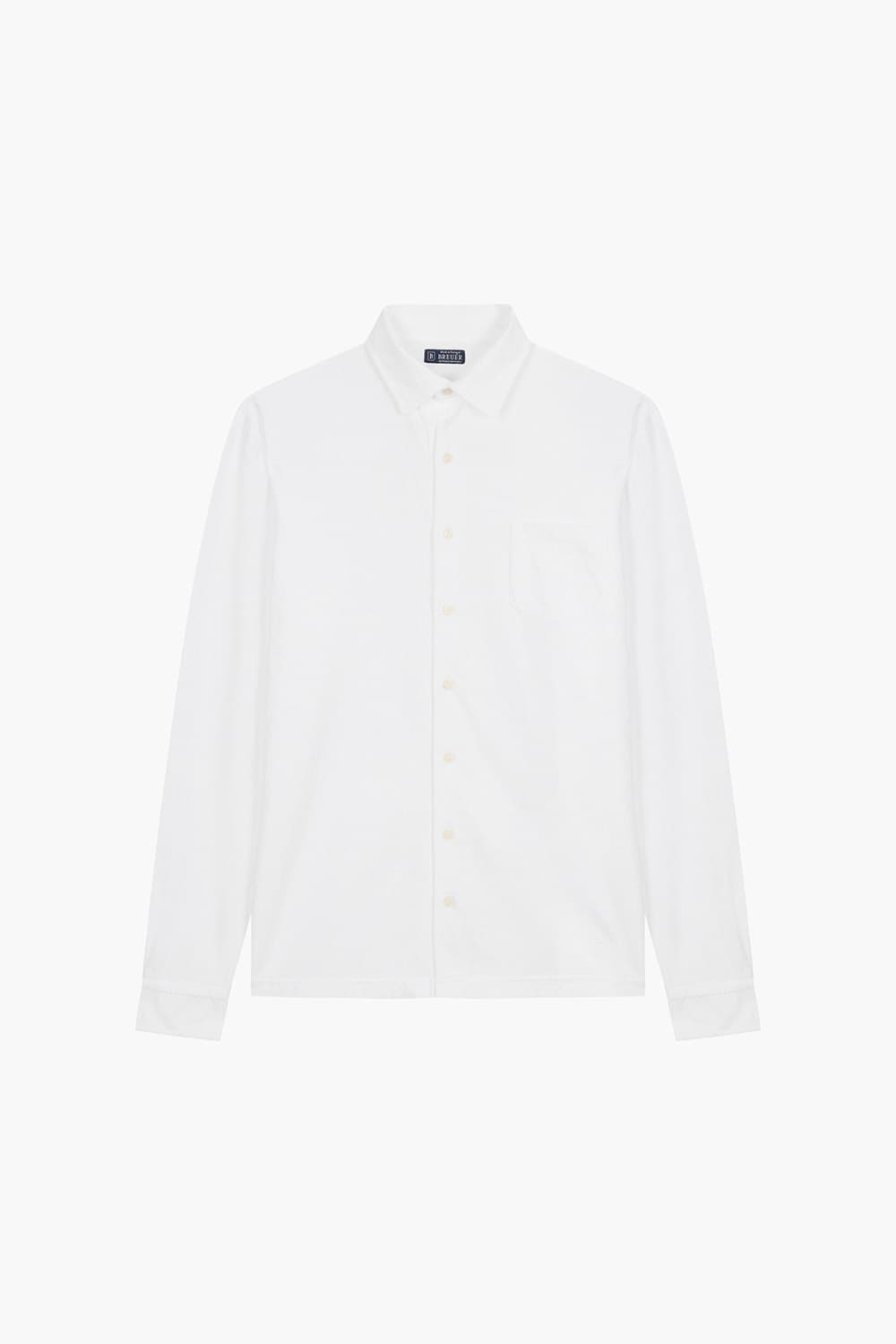 CHEMISE 코튼 폴로 긴소매 티셔츠 65980P562313