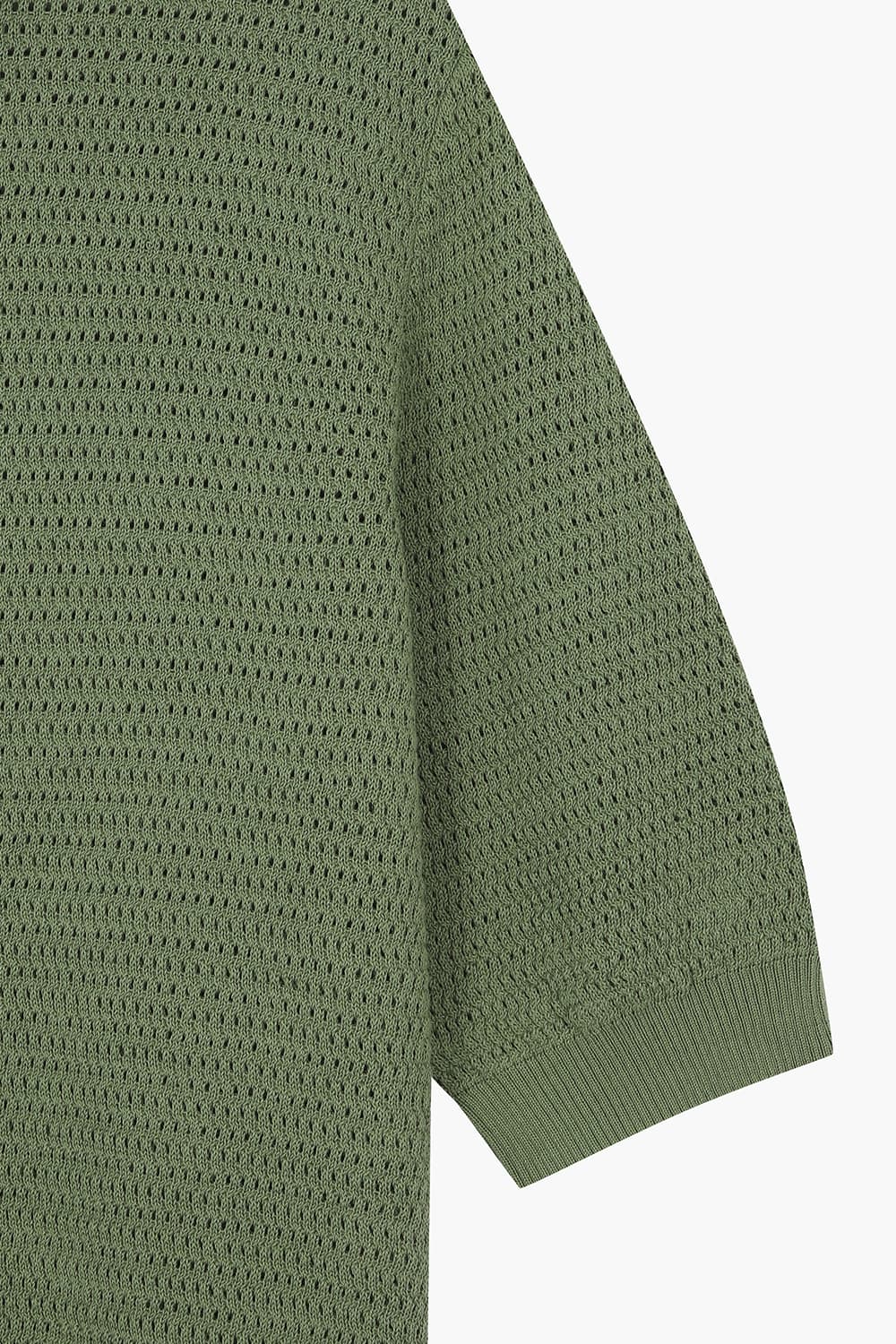 HONEYCOMB 코튼 폴로 반소매 니트 MA40OCY