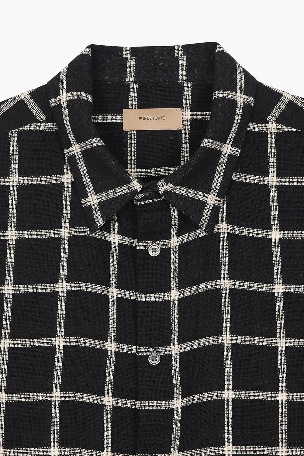 SILVIO 코튼 윈도 체크 반소매 셔츠 25-2 3820223BWC