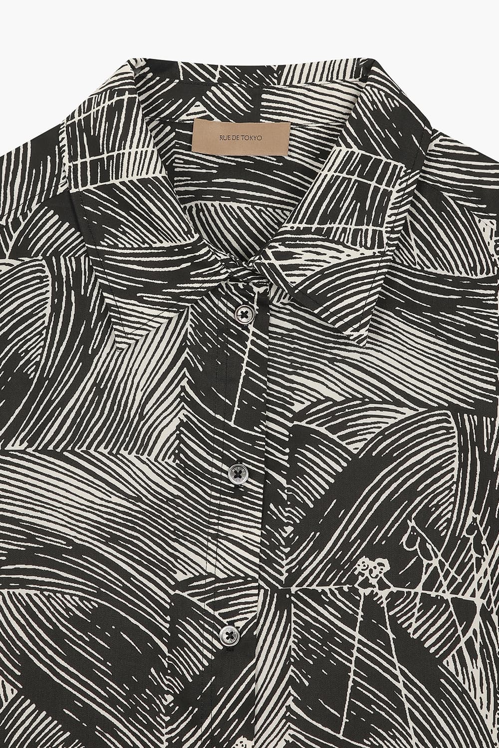 SELIE 텐셀 무민 일러스트 패치워크 셔츠 25-2 3760261DGLG