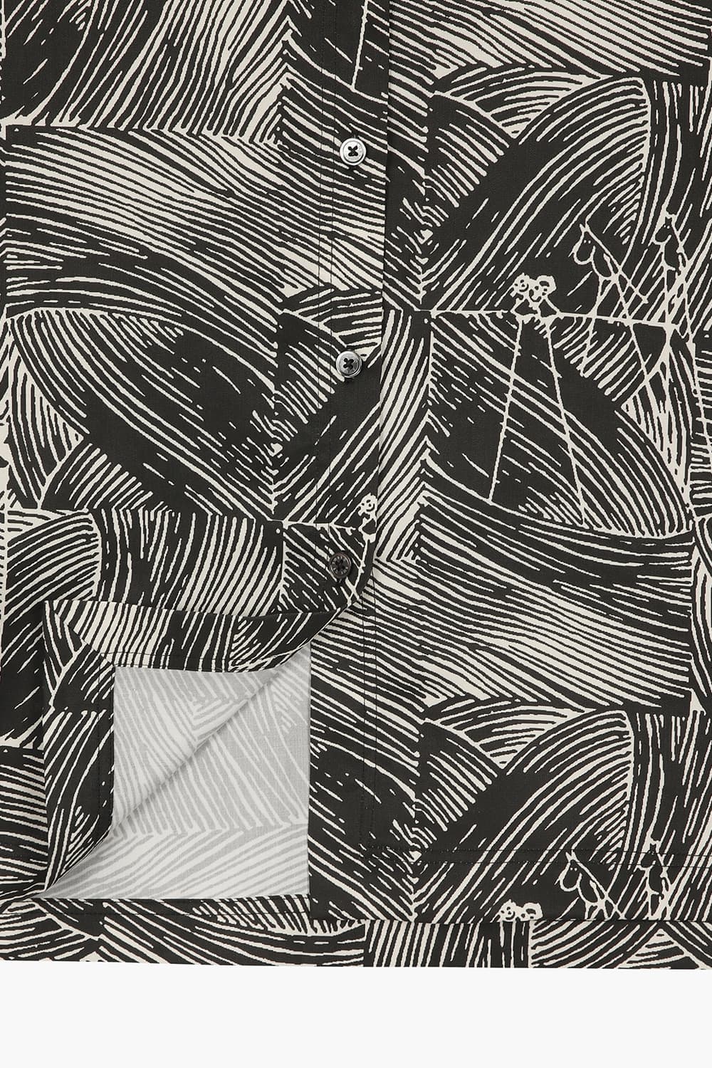 SELIE 텐셀 무민 일러스트 패치워크 셔츠 25-2 3760261DGLG