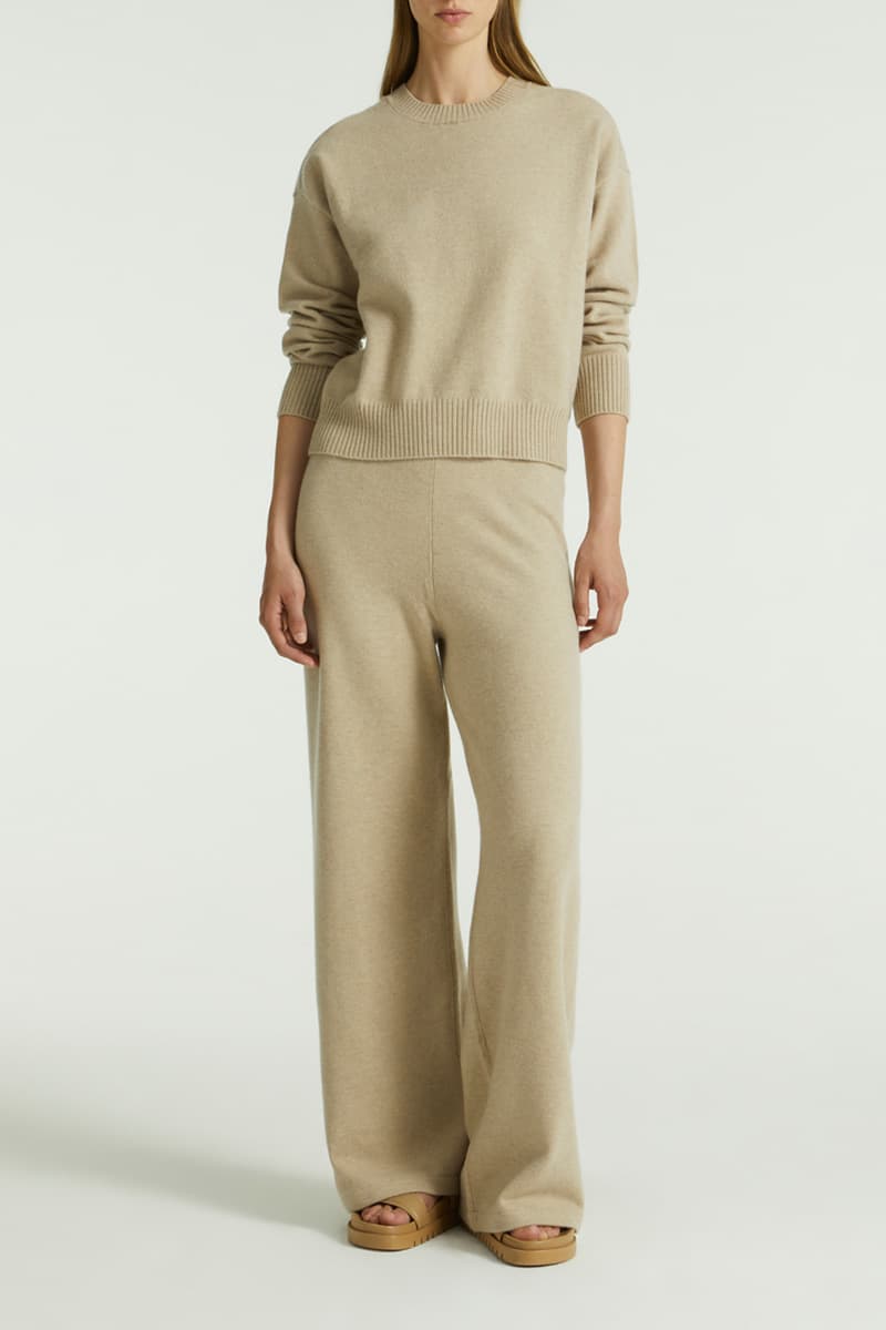 베이직 핏 라운드 니트 CE4WFKNTP001C21