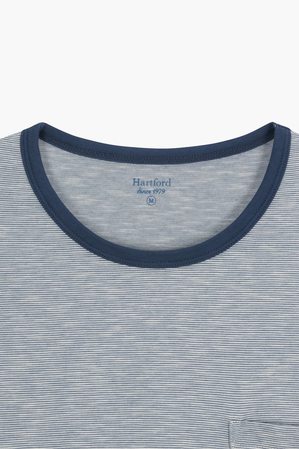 코튼 포켓 포인트 크루넥 반소매 티셔츠 BD8530501