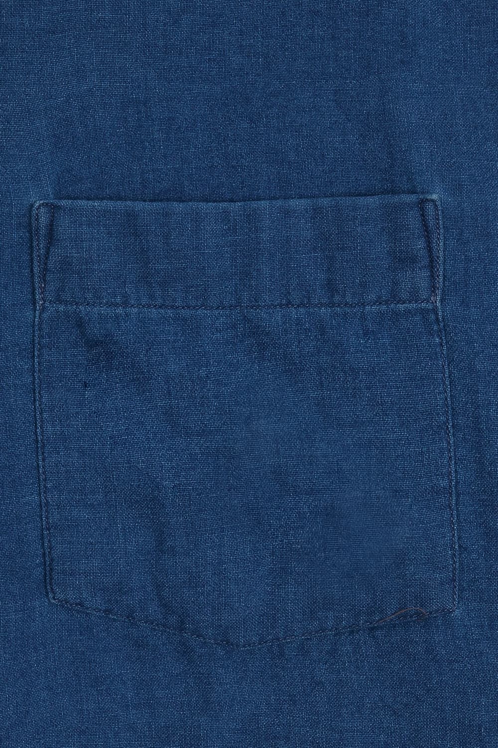 데님 포켓 테일러드 카라 반소매 셔츠 BD1402601