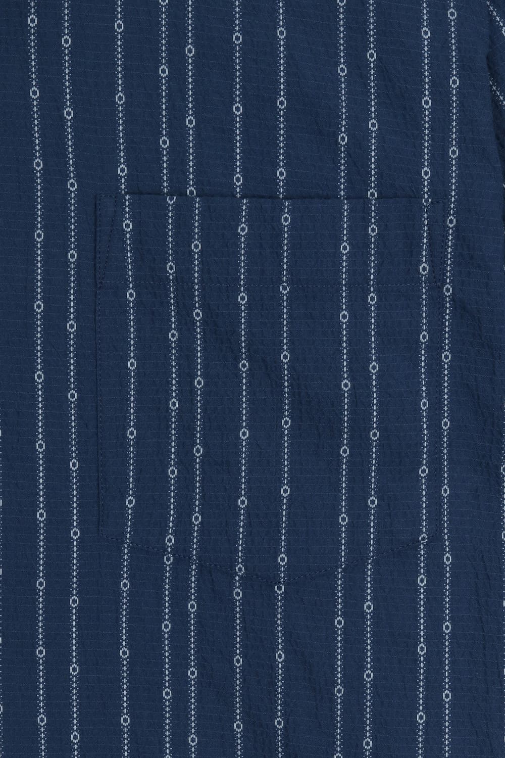 코튼 일러스트 스프라이프 테일러드 카라 반소매 셔츠 BD1401301