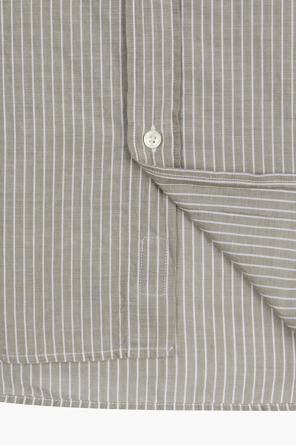 PAUL 코튼 스트라이프 포켓 셔츠 BD1101502