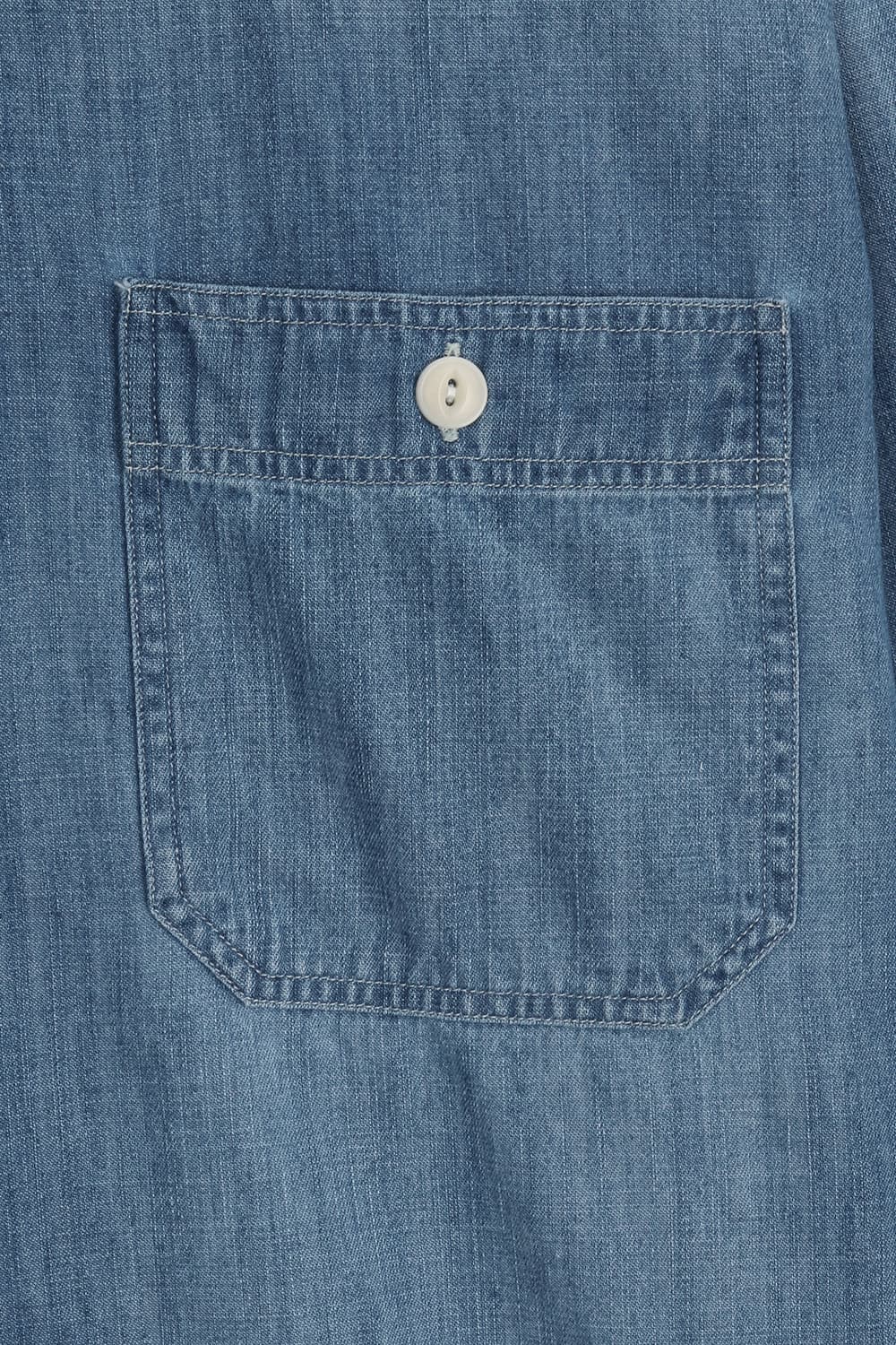 중청 데님 버튼 다운 투 포켓 셔츠 BD2002501