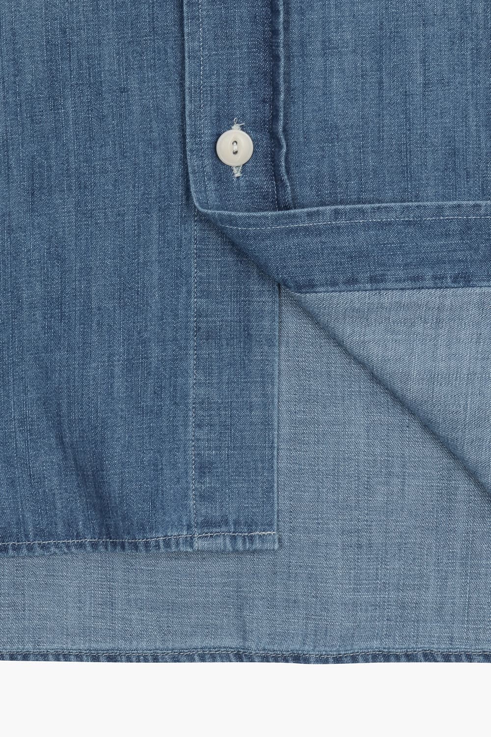 중청 데님 버튼 다운 투 포켓 셔츠 BD2002501