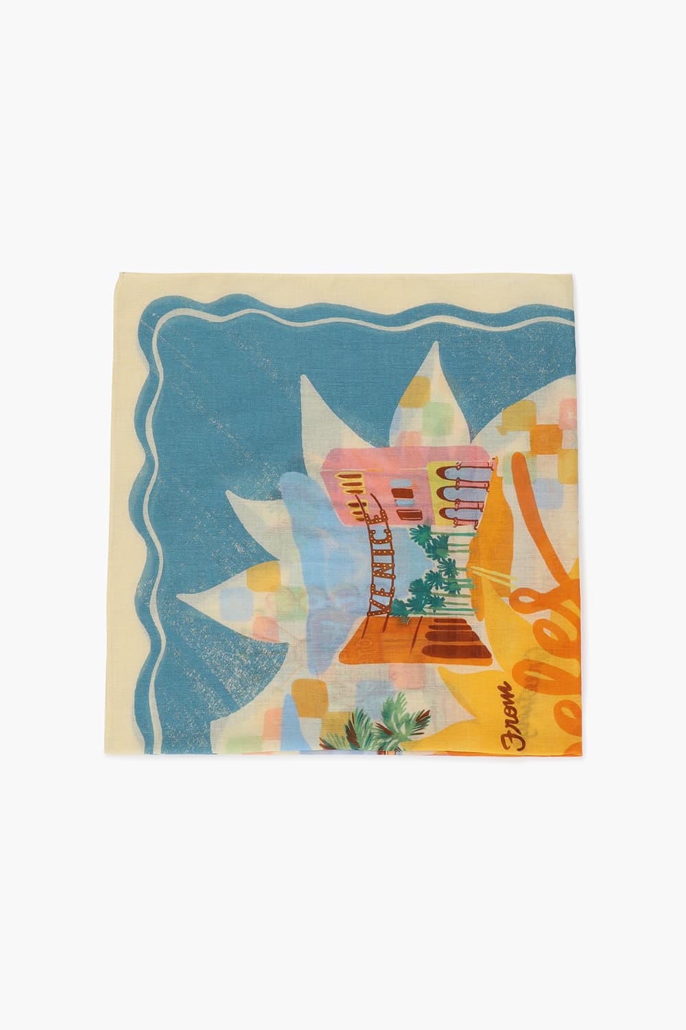 코튼 바캉스 일러스트 스카프 BDC540801