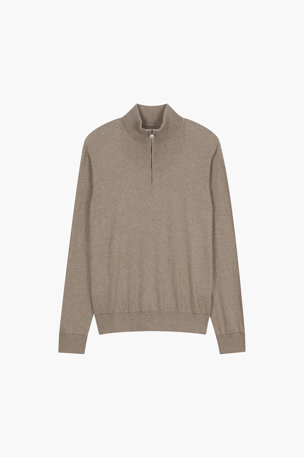 TRUCKER 캐시미어 혼방 하프 집업 긴소매 니트 BDP931208