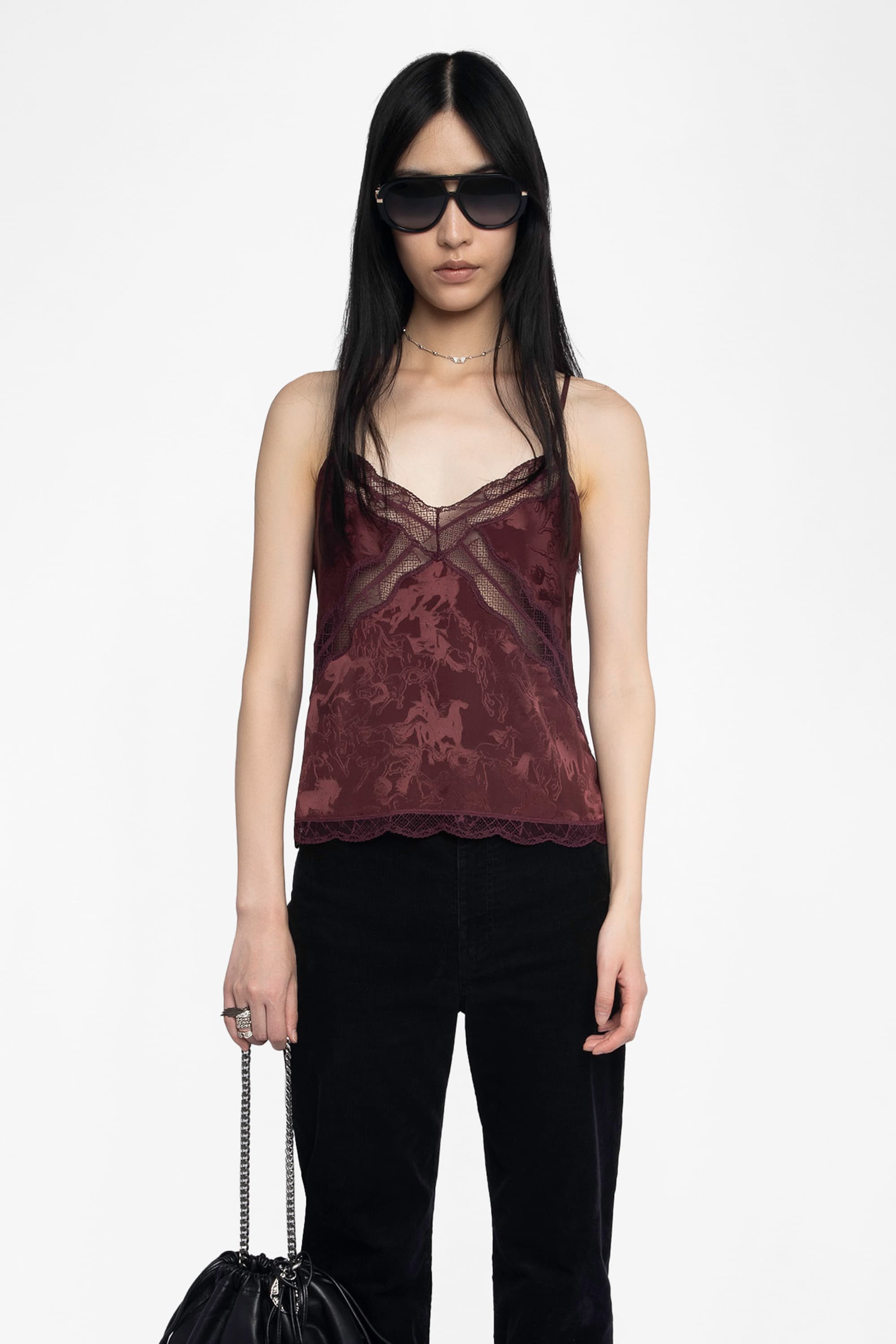 Cishi Horse Silk Camisole