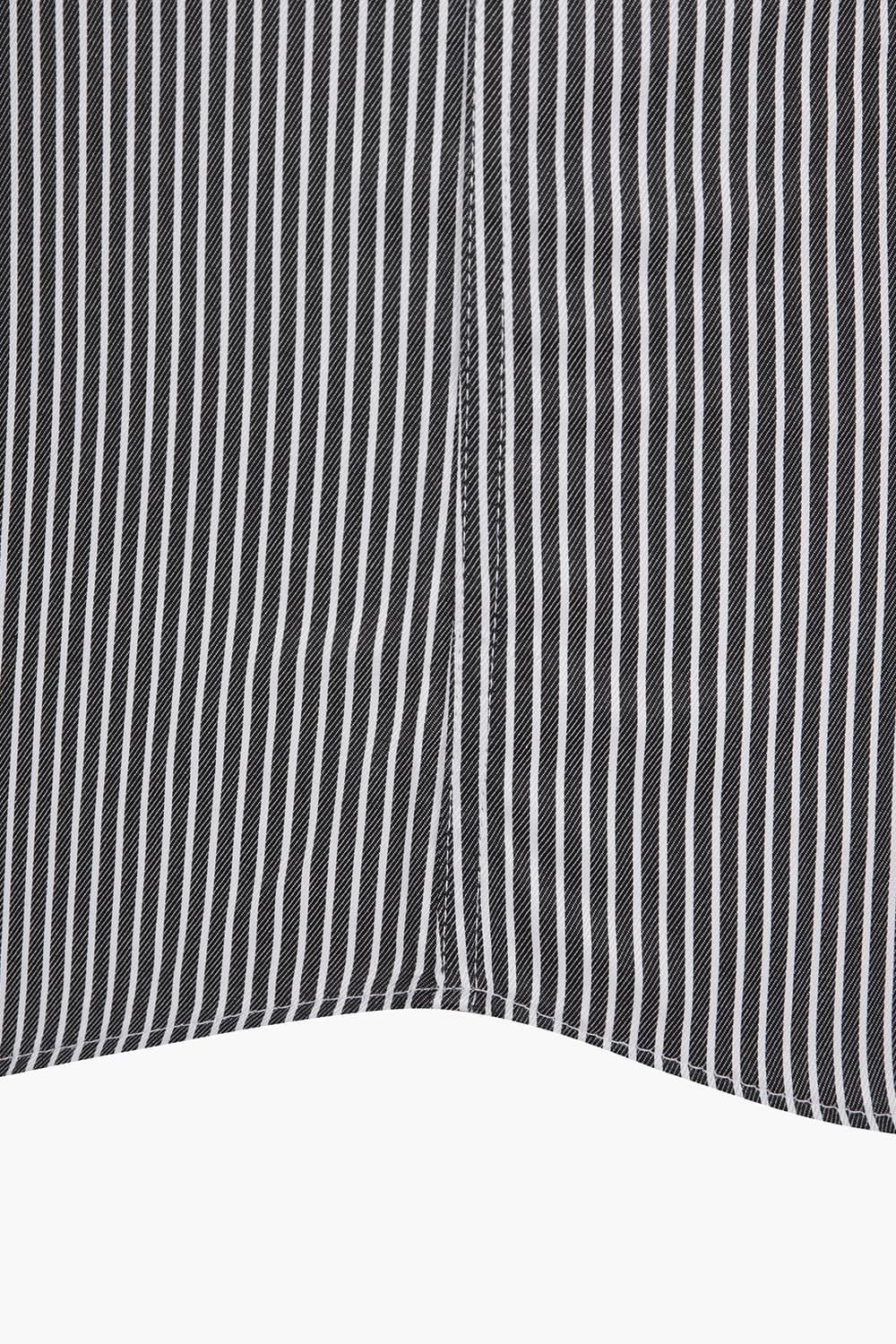 트윌 스트라이프 176 비즈니스 셔츠 블랙 SE4FM11LS176SBK