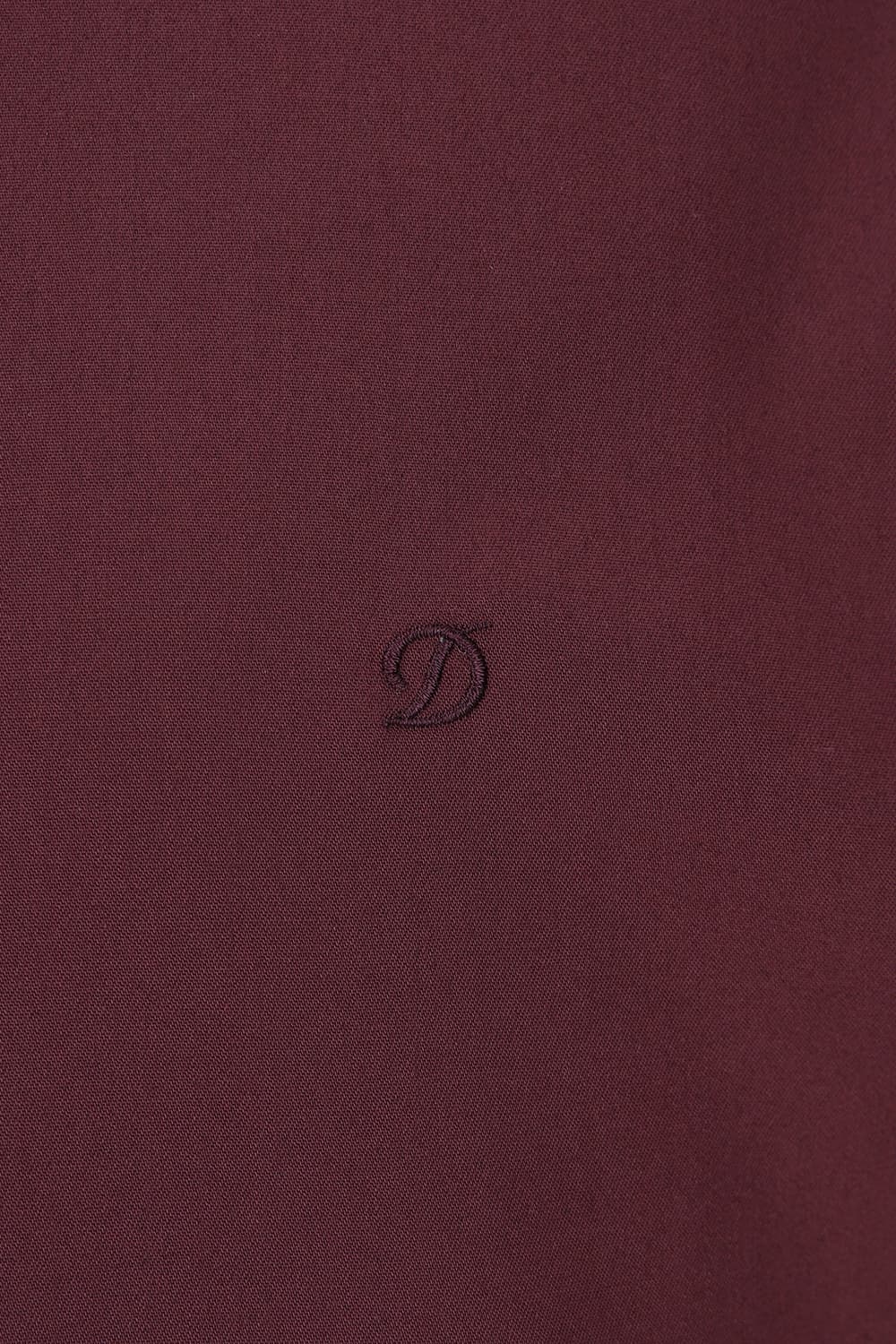 커프스 카라 트리콜로르 376 컴포터블 셔츠 와인 SE4FM21LS376SWN