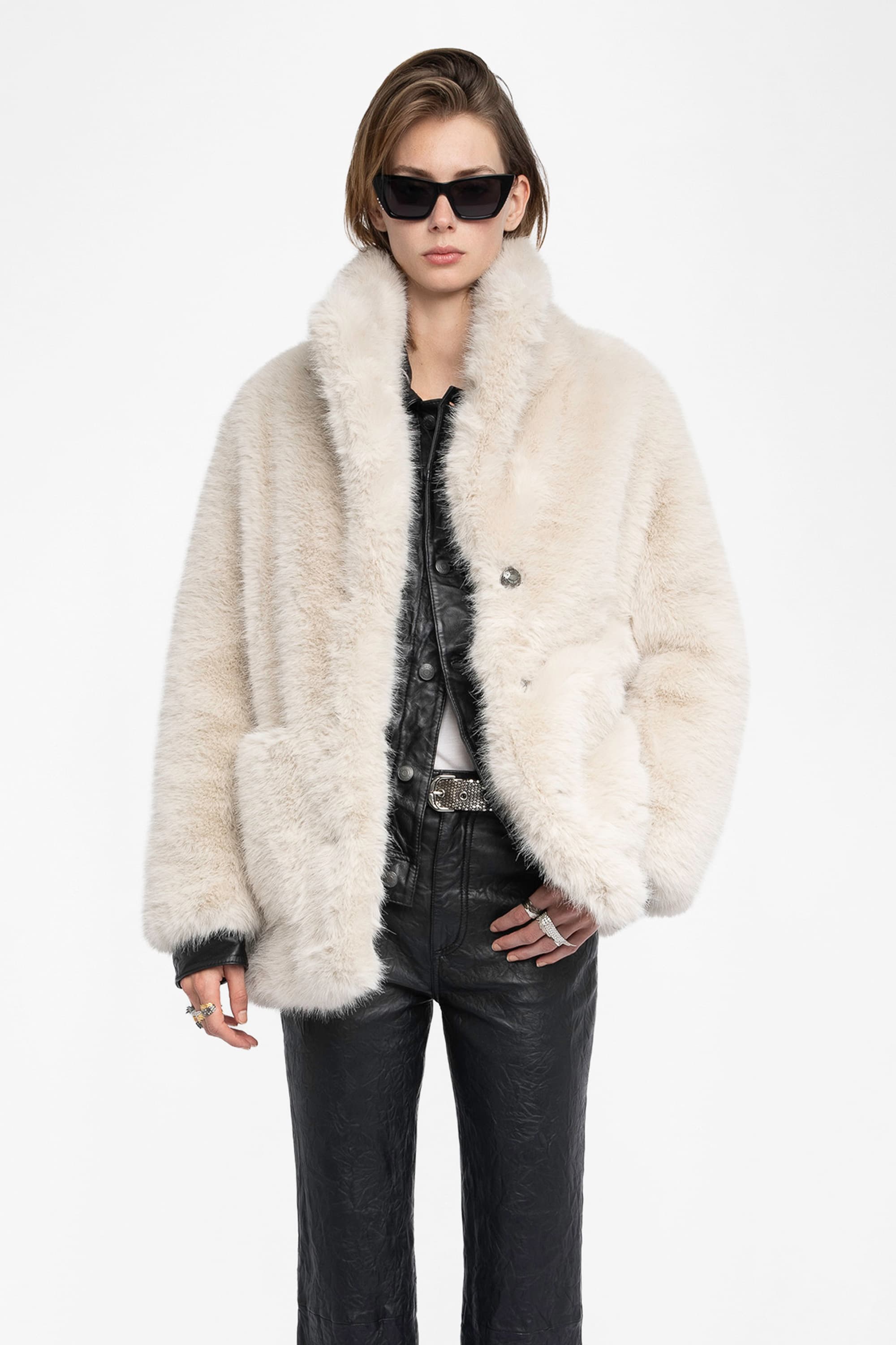 Fleur Faux Fur Coat