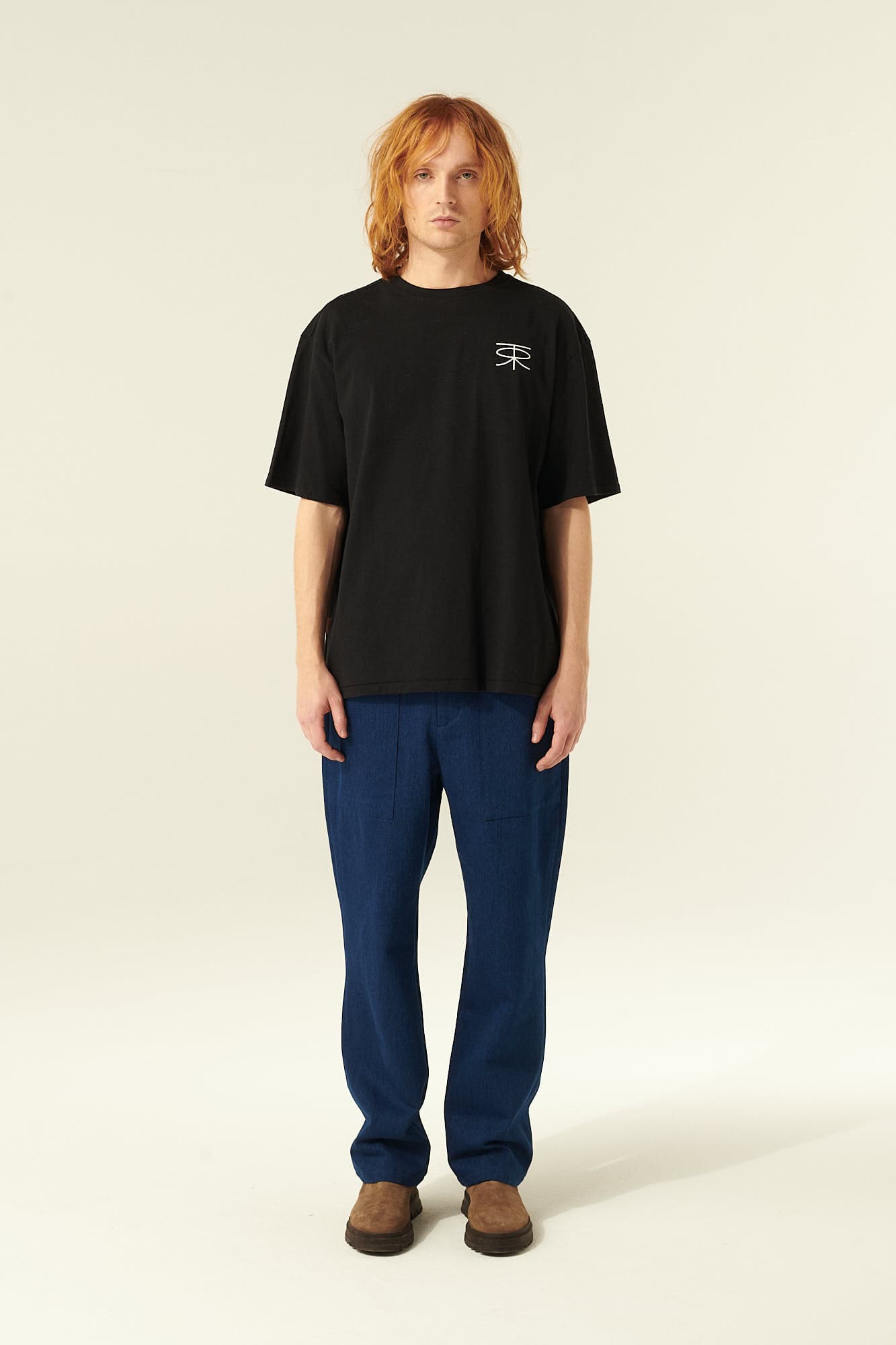 면 100 THORSTEN 티셔츠 블랙 QE4FMRDTE103Q99