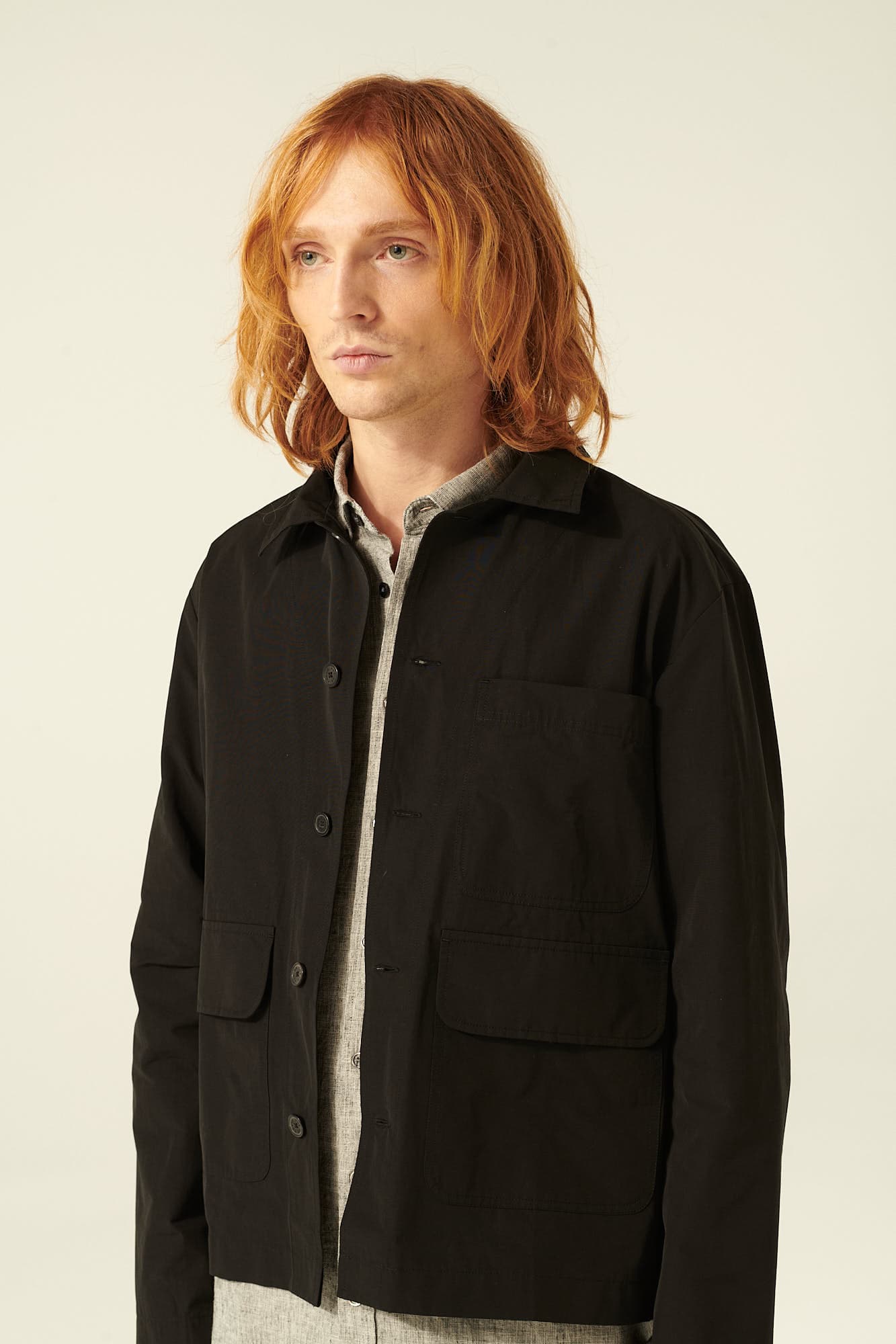 면 믹스 CORRY 자켓 블랙 QE4FMRDOT103Q99