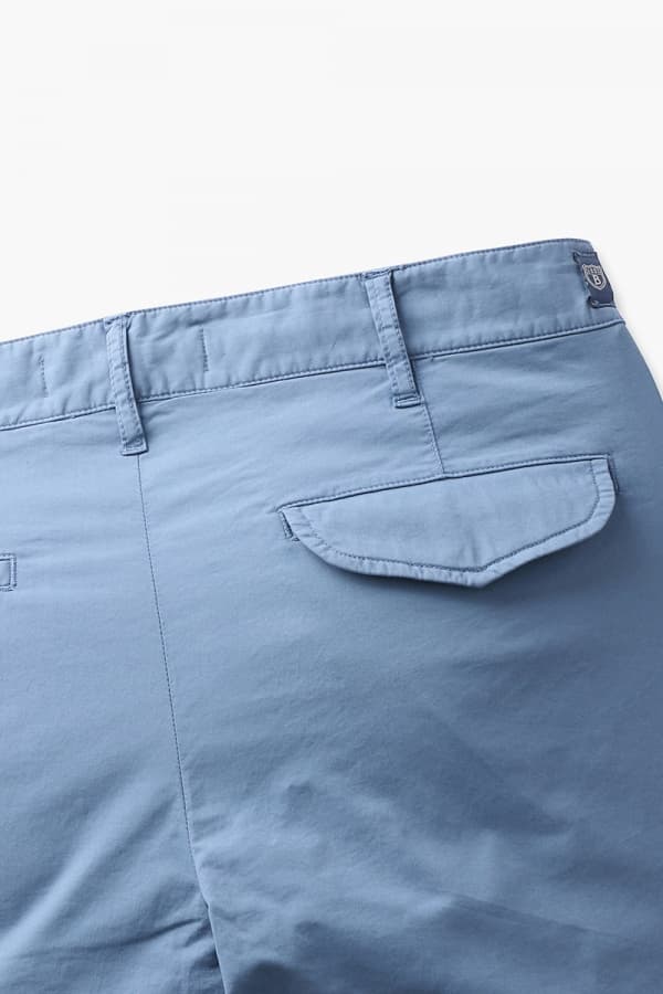 코튼 솔리드 슬림팬츠 블루 RE3SMBAPT301R63