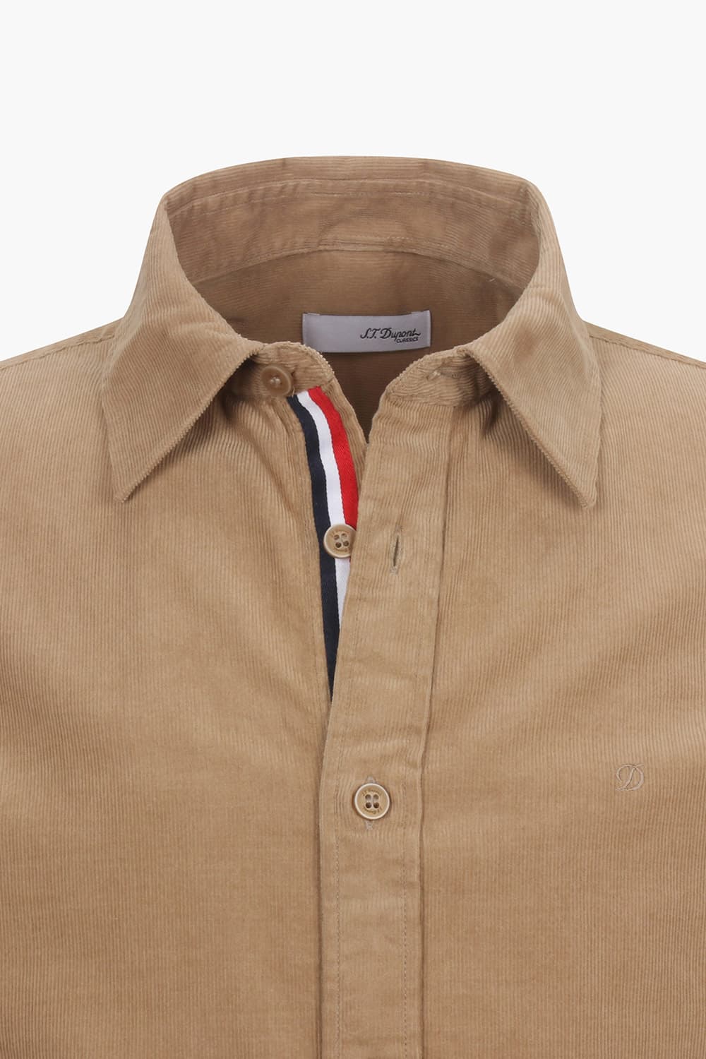 코듀로이 트리콜로르 958 컴포터블(뉴 캐주얼 핏) 셔츠 베이지 SE4FM22LS958SBE